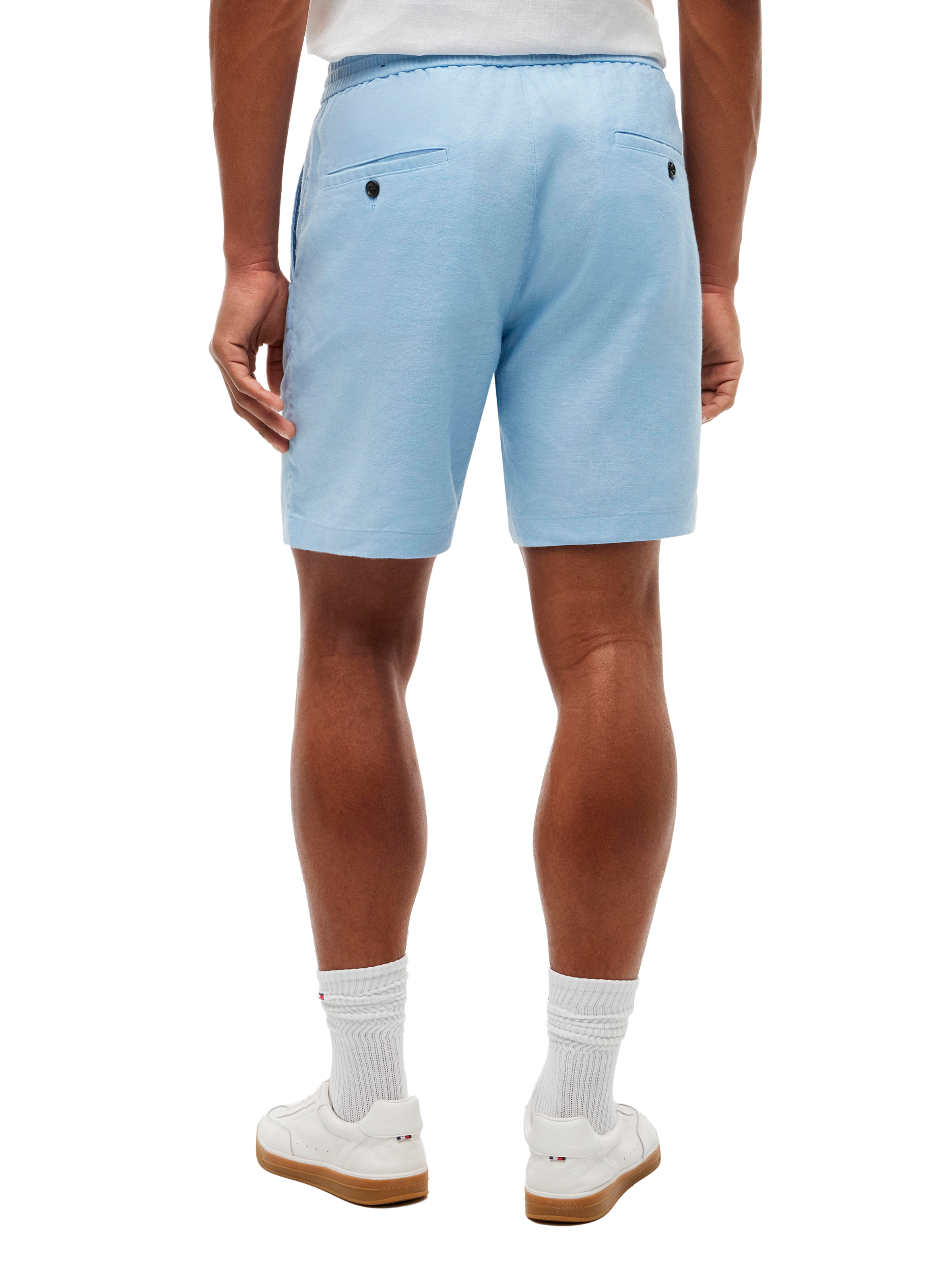 Short chino Dover en lin mélangé TOMMY HILFIGER Bleu