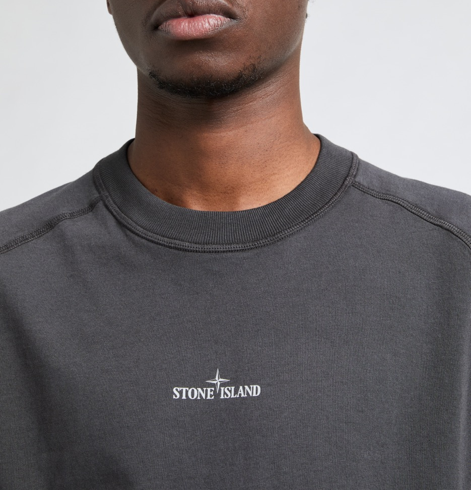Cotton T-shirt STONE ISLAND Grey