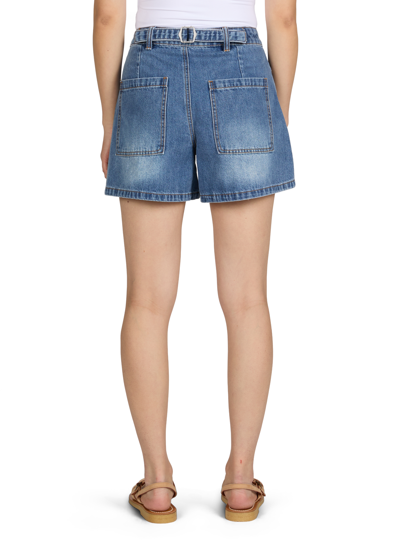 Andrea short in cotton denim OBJECT Blue