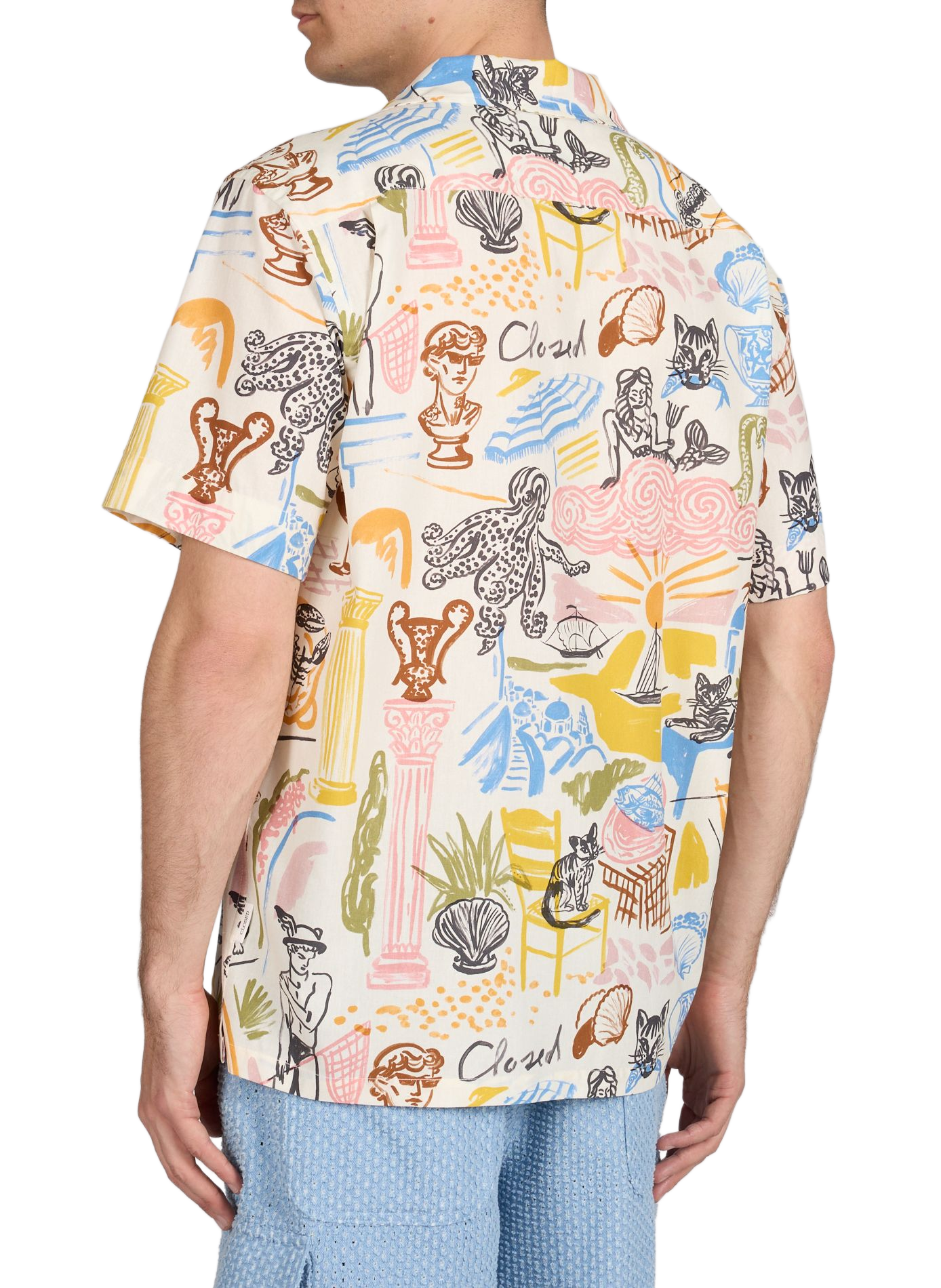 Bedrukt katoenen shirt met korte mouwen CLOSED Veelkleurig