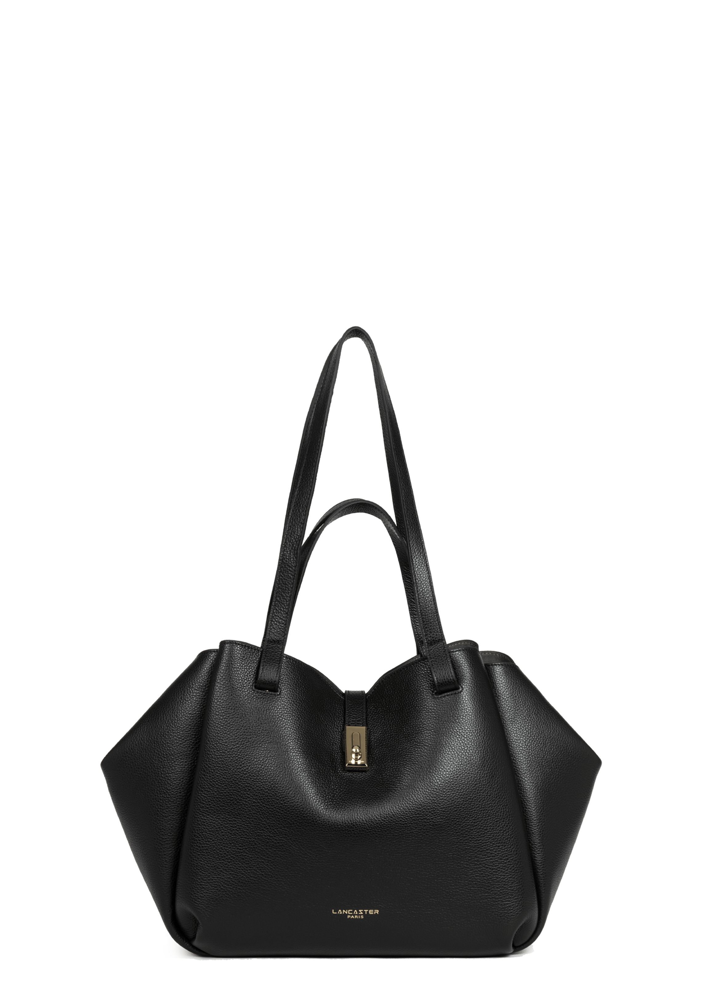 Grand sac cabas épaule - milano horizon LANCASTER Noir