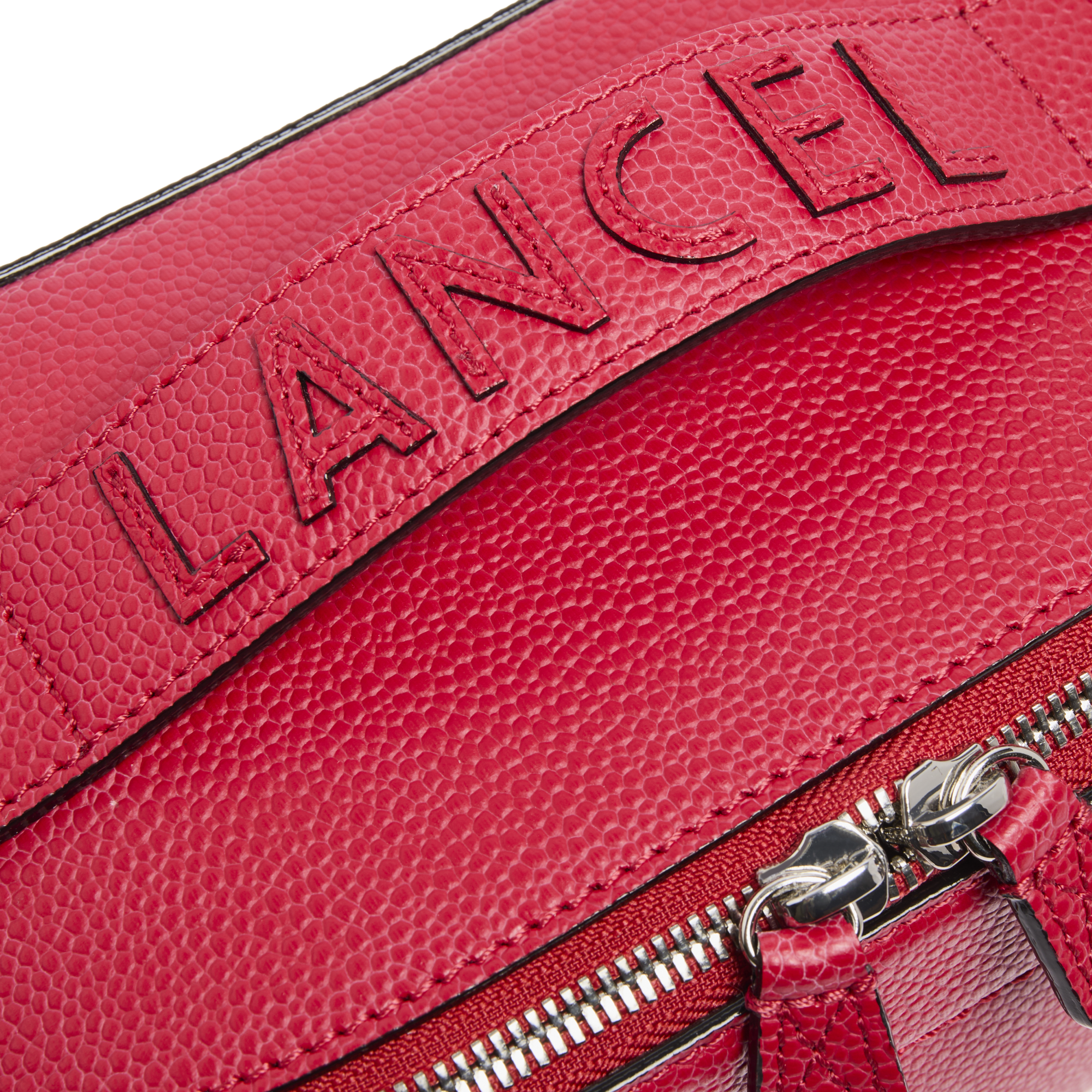 Trousse de toilette ninon de lancel en cuirs de vachette graine & lisse LANCEL Rouge