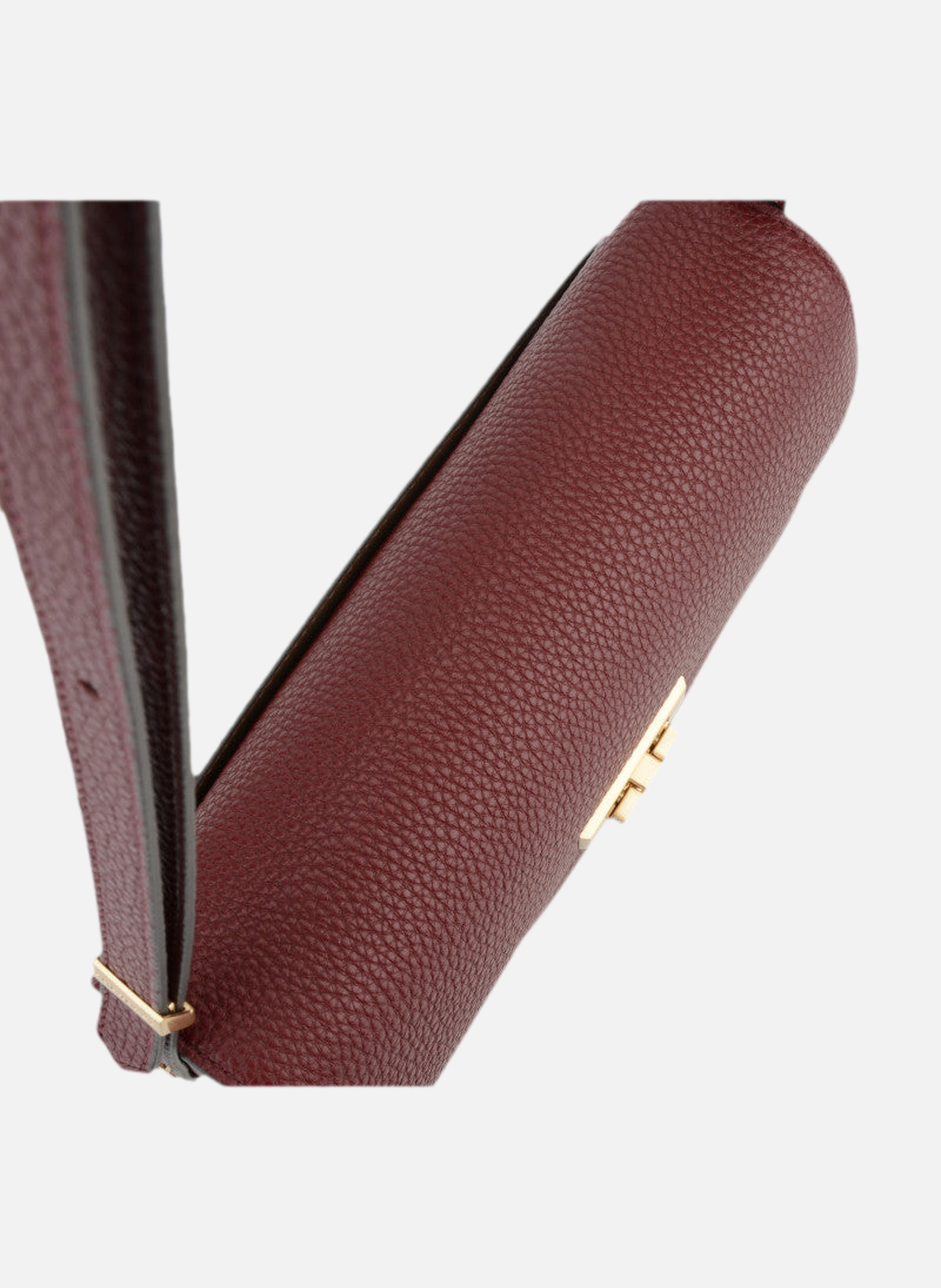 Auteuil | sac porté travers gm en cuir de vachette POURCHET Rouge