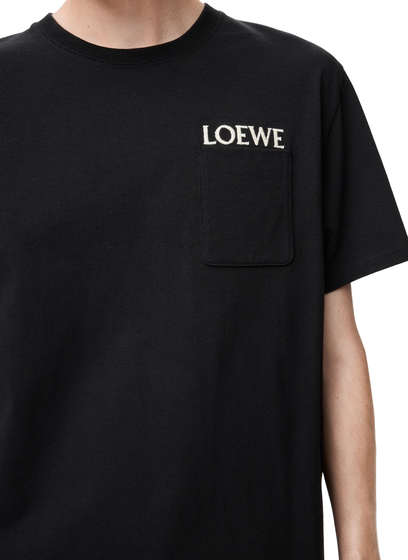 T-shirt décontracté en coton LOEWE Noir