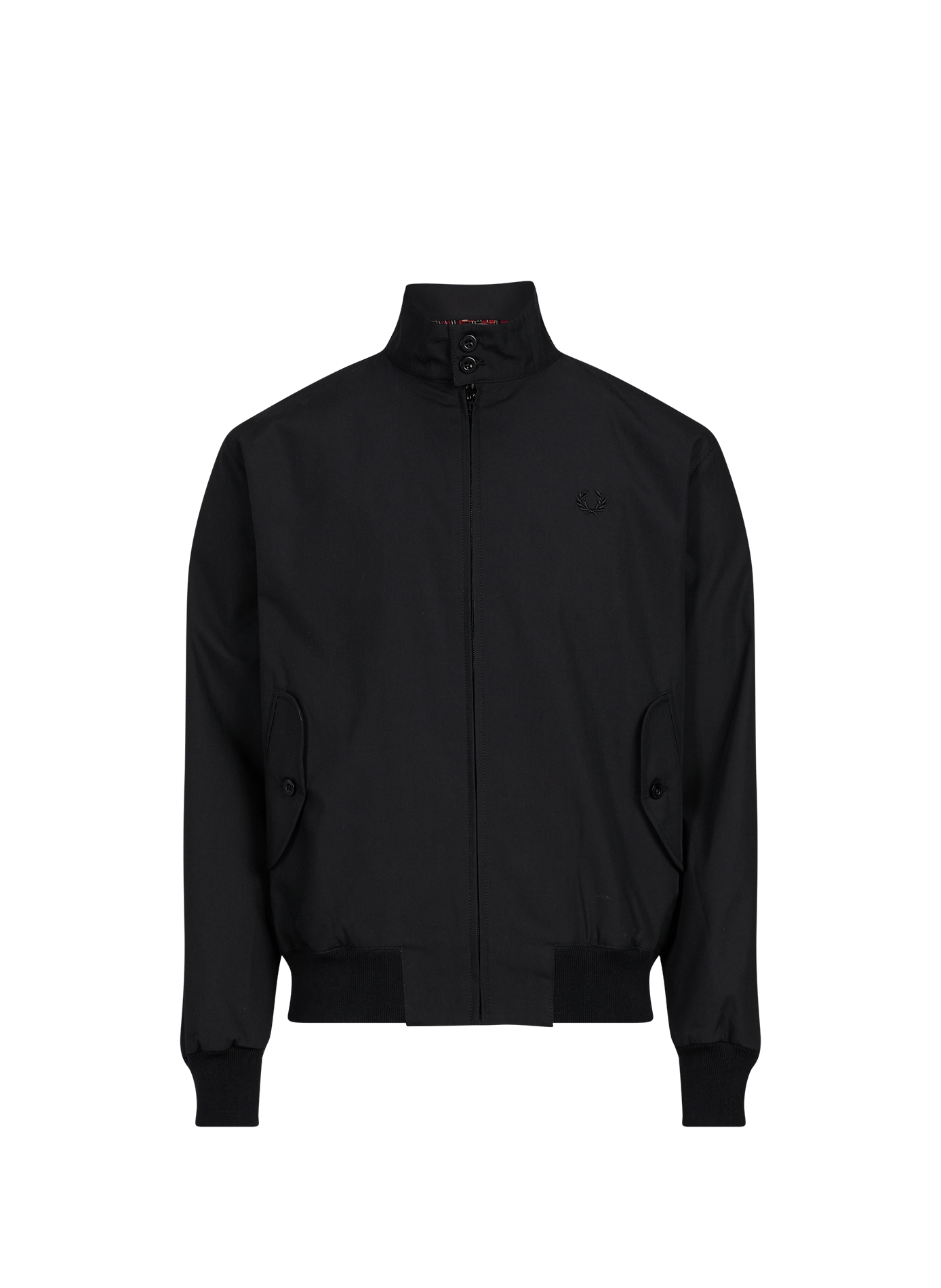 Straight cotton jacket FRED PERRY Black