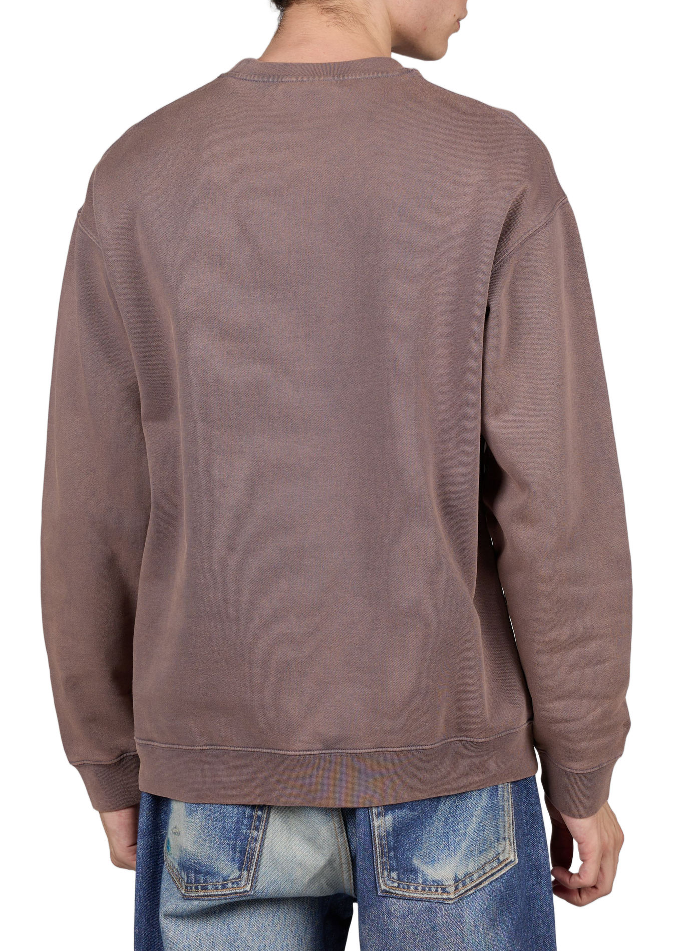 Sweat droit uni en coton MAISON LABICHE Marron