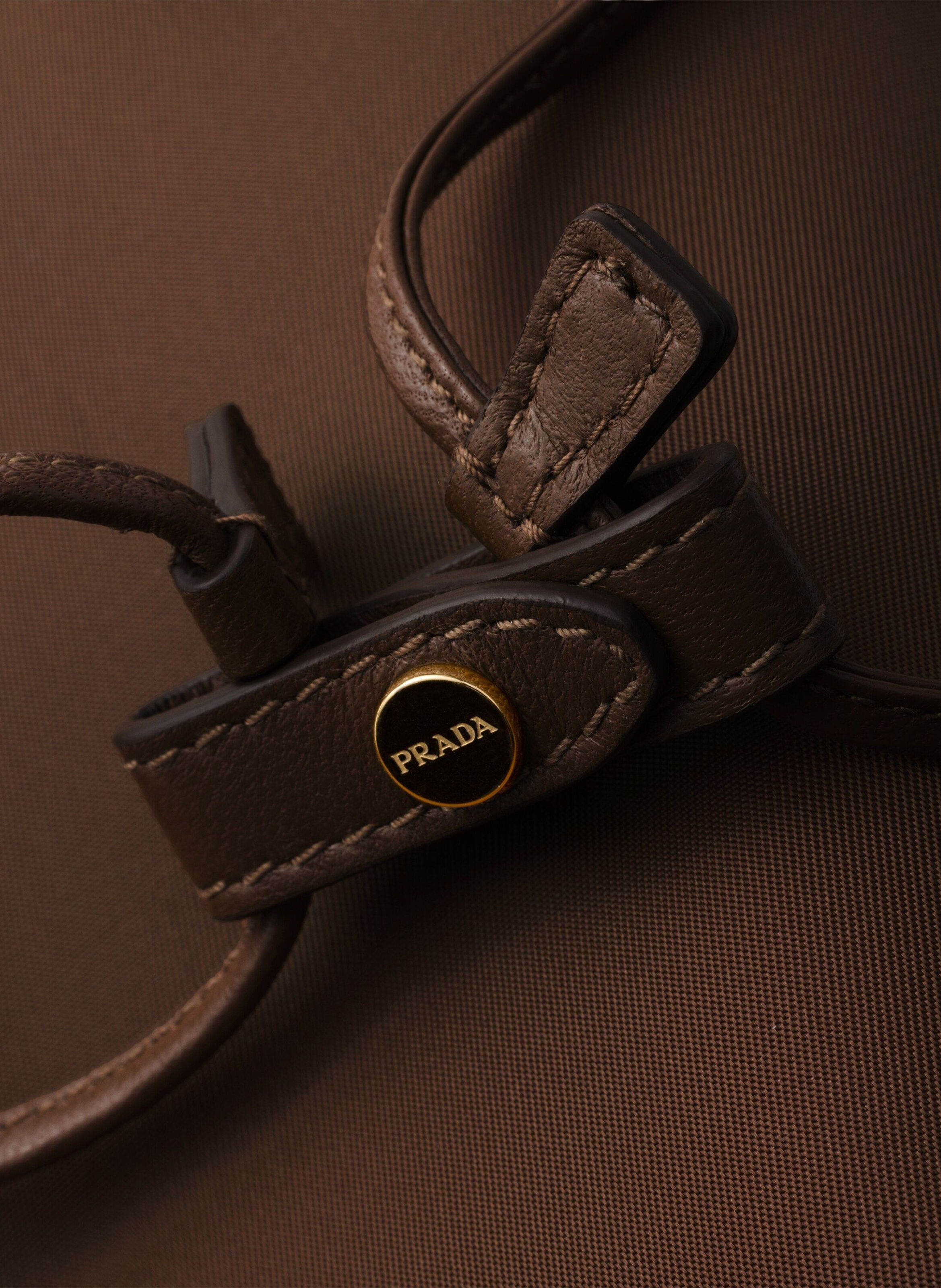 Pochette prada wish en re-nylon PRADA Marron