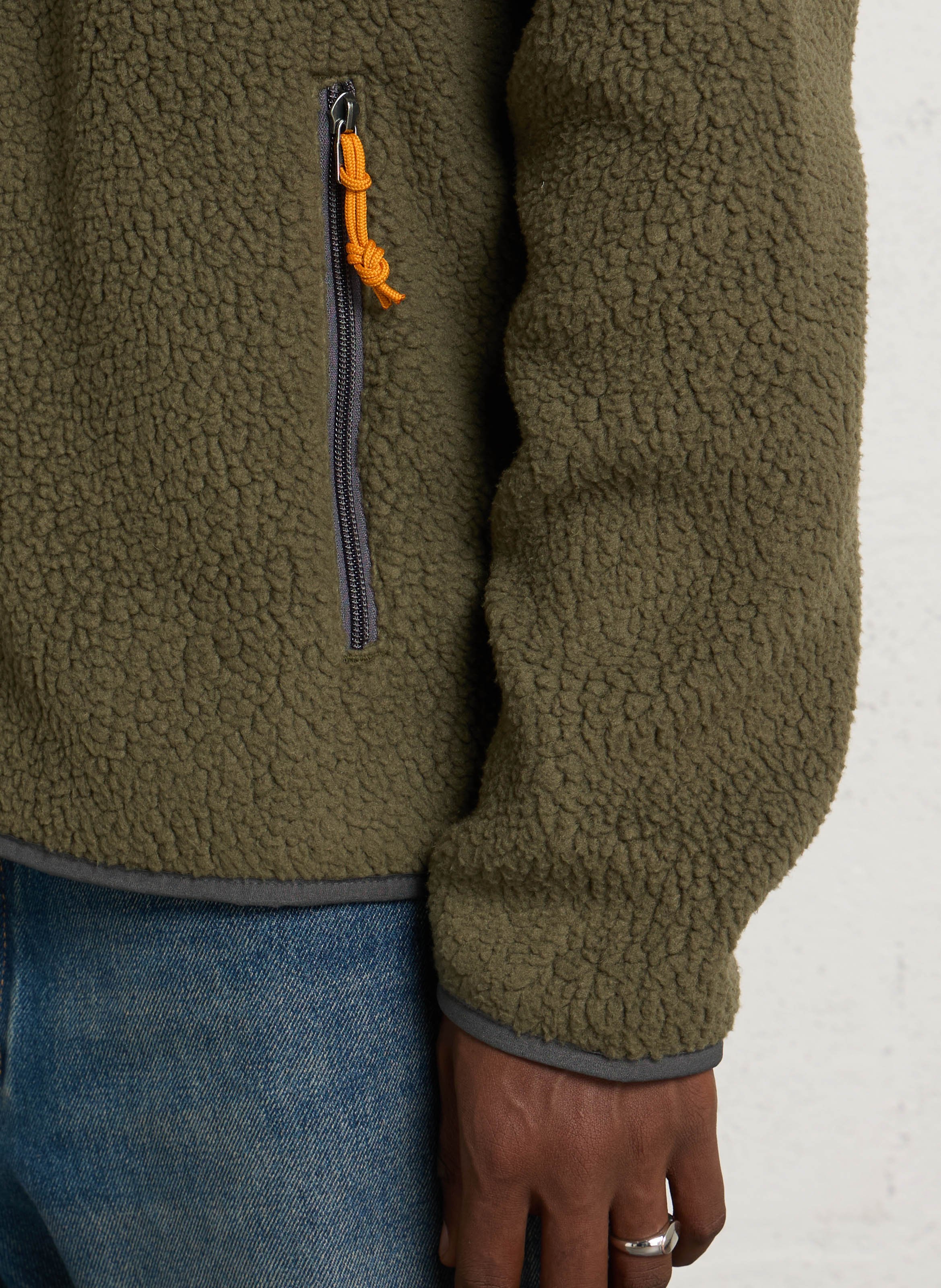 Oversized polar fleece met opstaande kraag PATAGONIA Groen