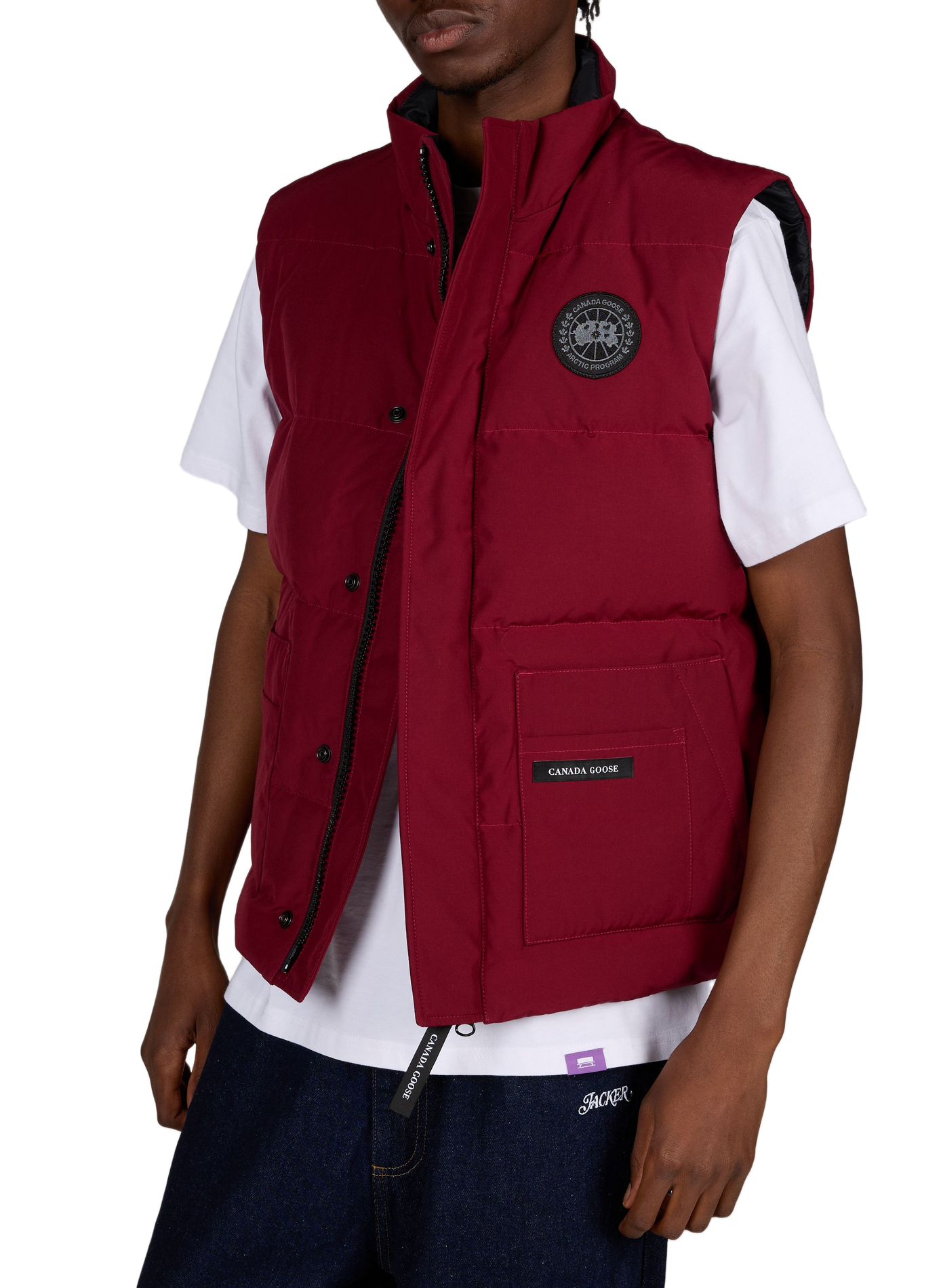 Doudoune sans manches unie CANADA GOOSE Rouge
