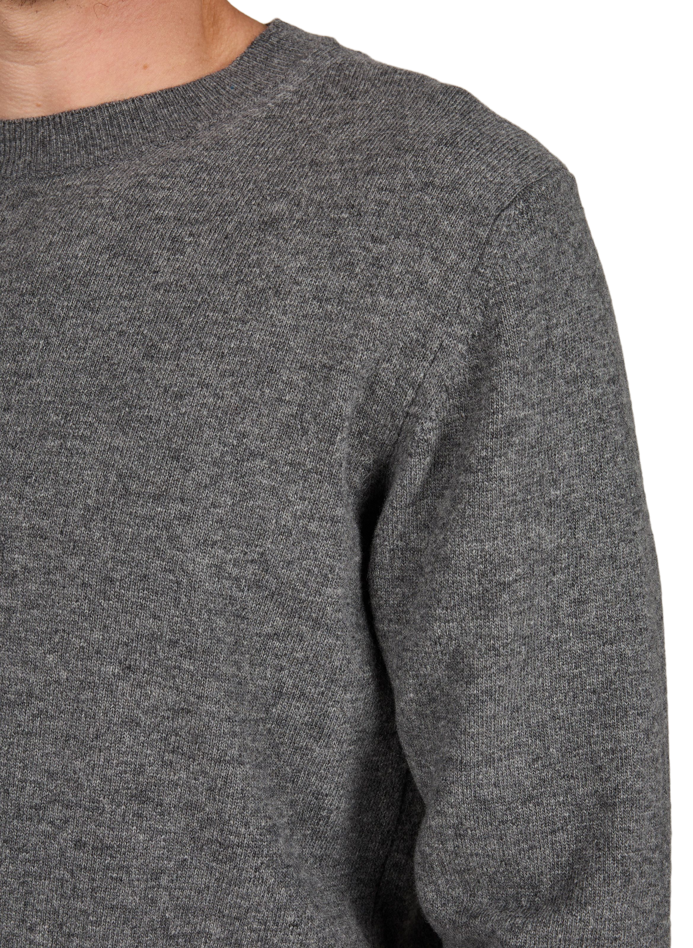 Rundhalsausschnitt-Pullover GUSTAVO aus Wolle LAFAURIE Grau