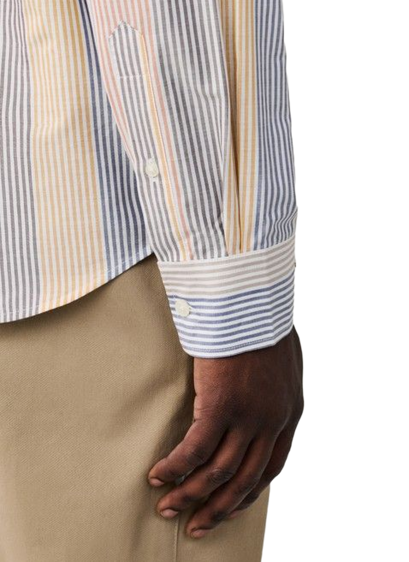 Classic-collar striped cotton shirt FACONNABLE Multicolour