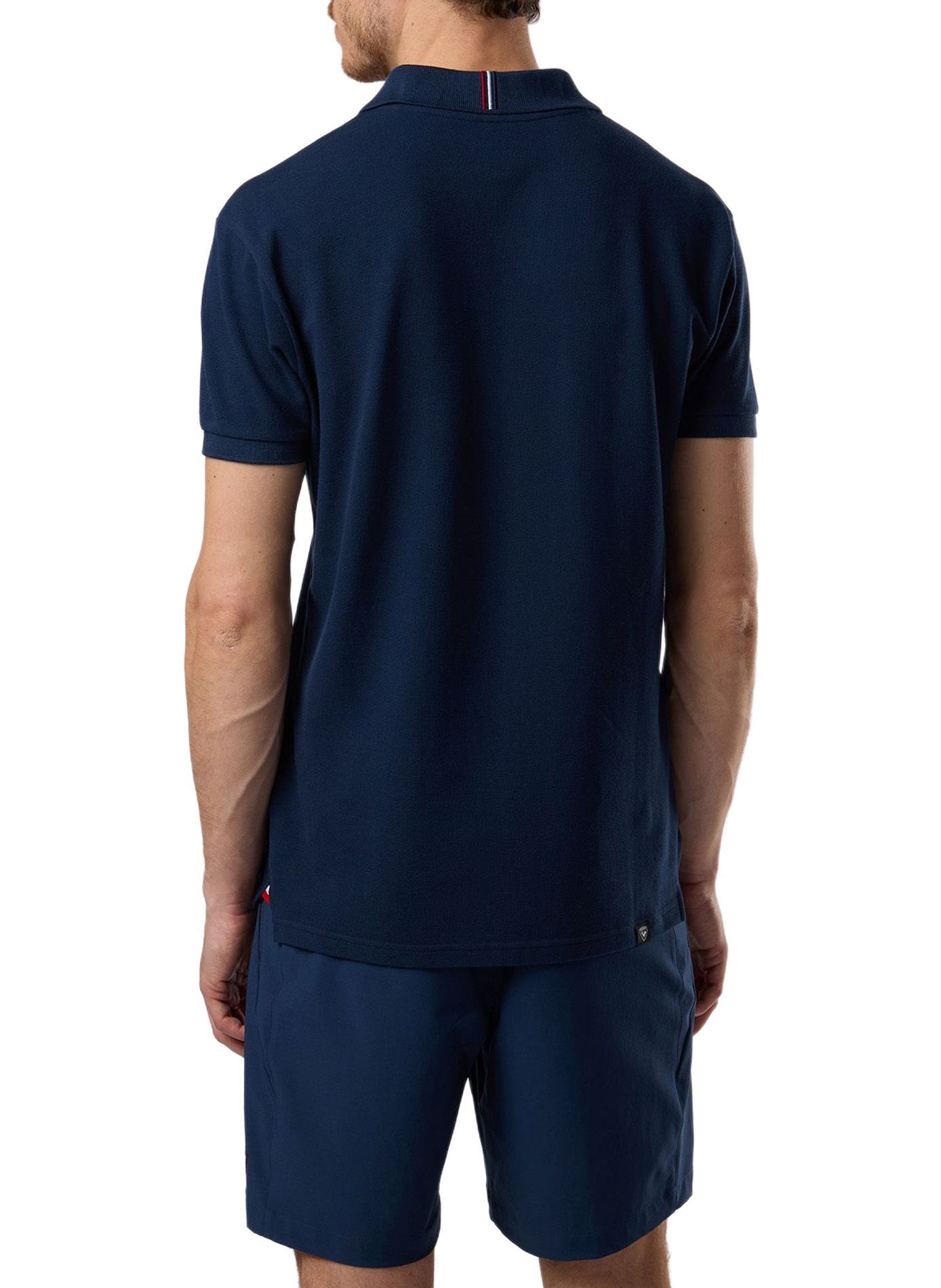Polo recto de manga corta en algodón ROSSIGNOL Azul