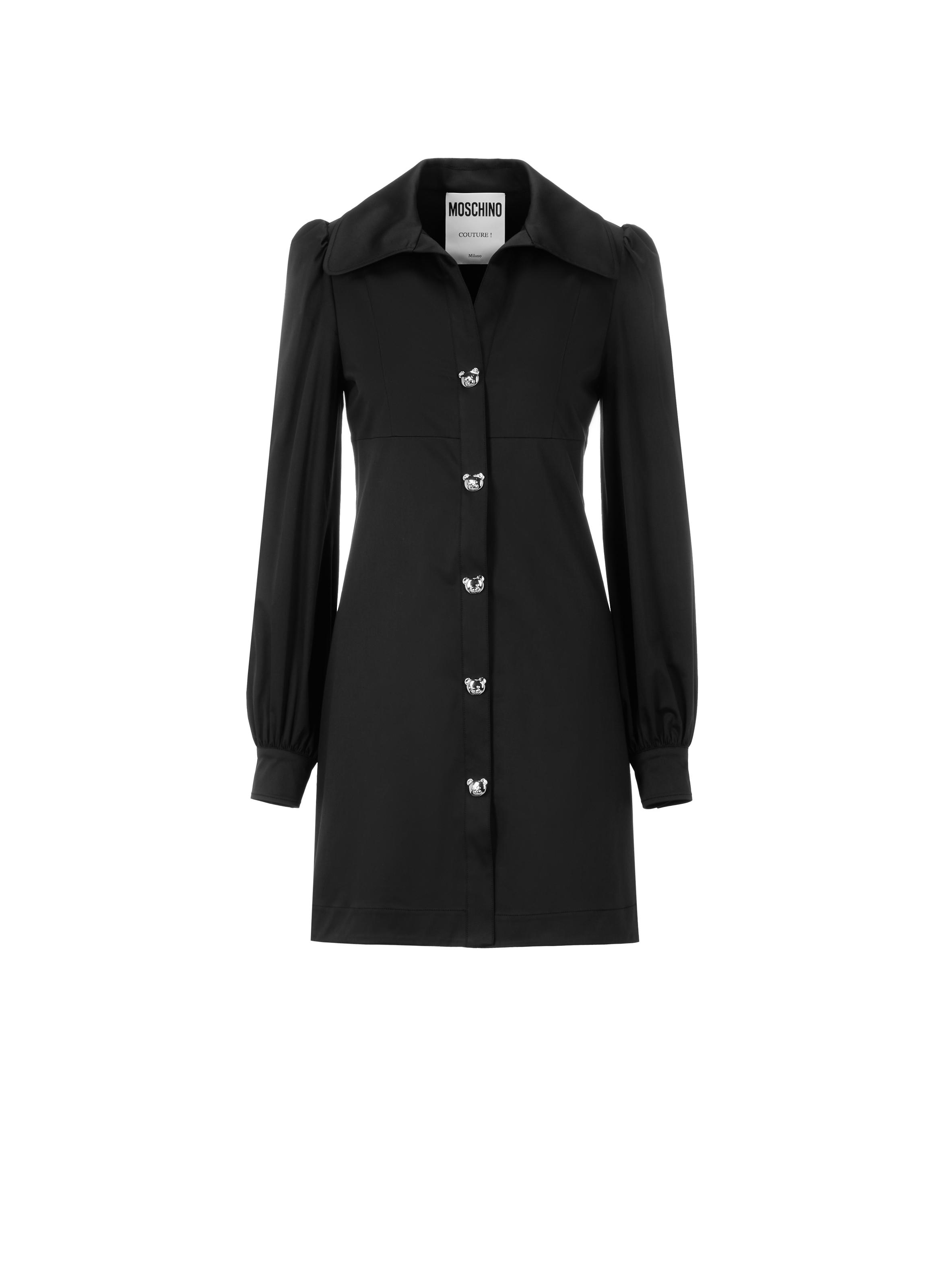 Robe courte en coton mélangé