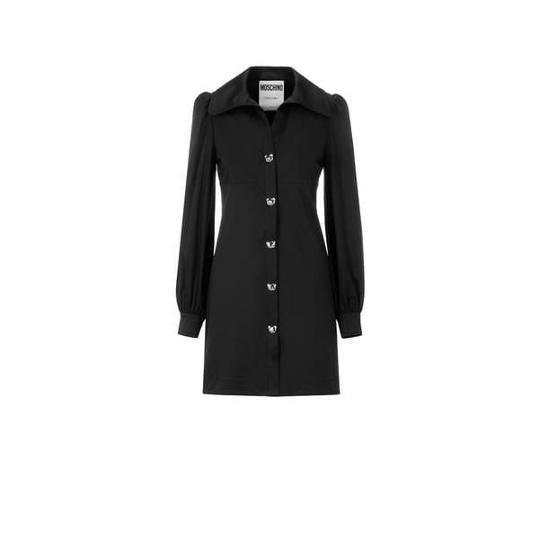 Robe courte en coton mélangé