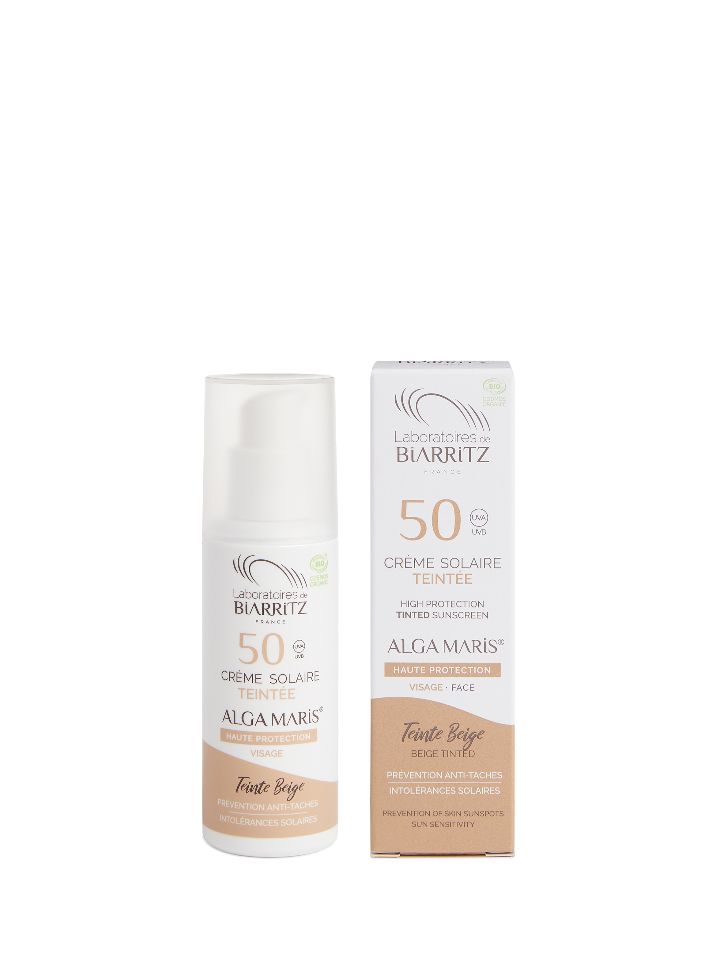 Alga Maris - SPF 50 Tinted Face Sun Cream - Beige LABORATOIRES DE BIARRITZ No color