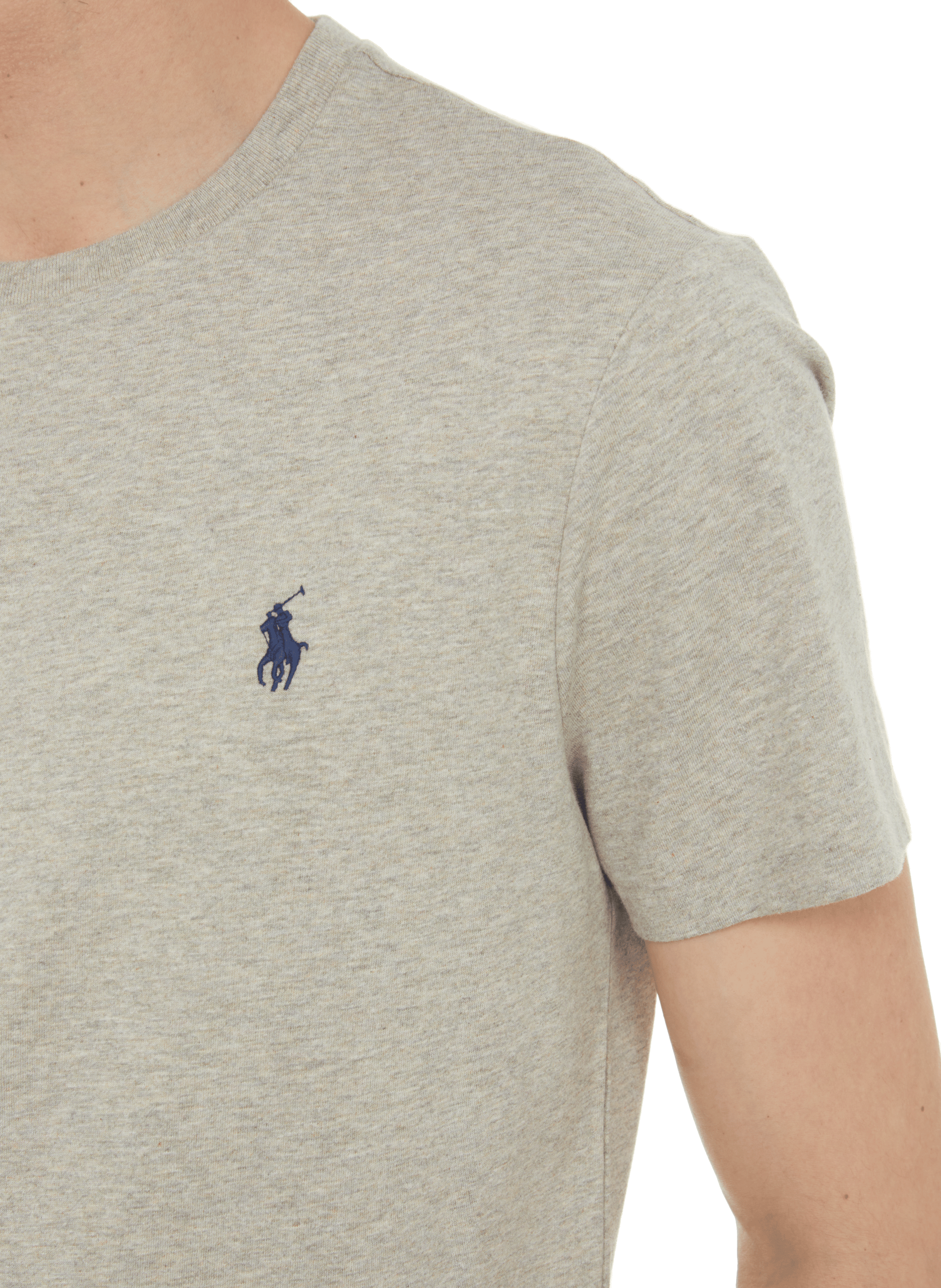Slim cotton T-shirt POLO RALPH LAUREN Grey