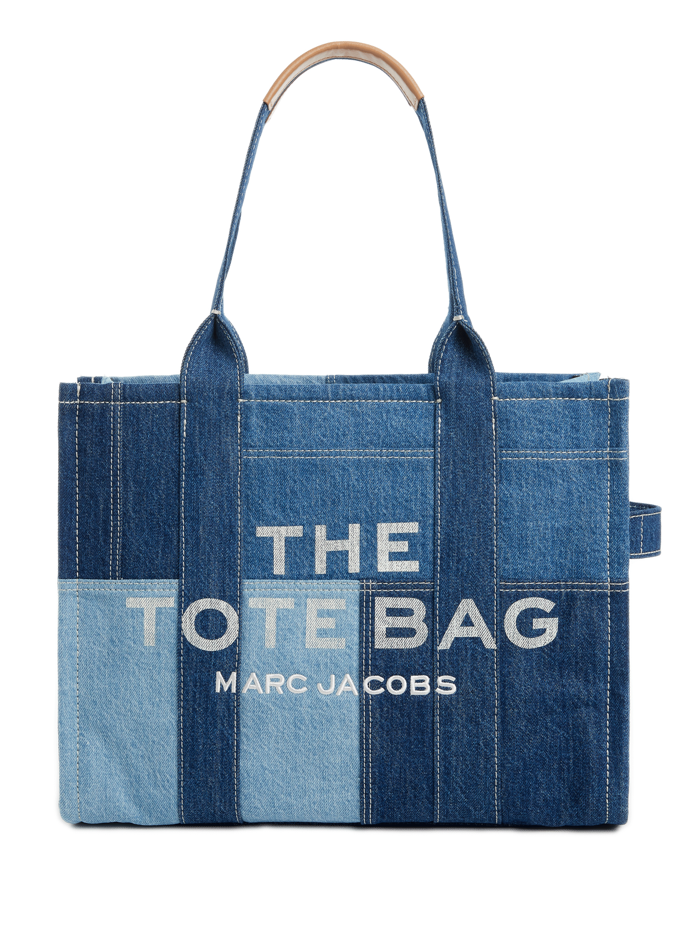 MARC JACOBS Sac cabas The Denim Large Tote Bag Bleu