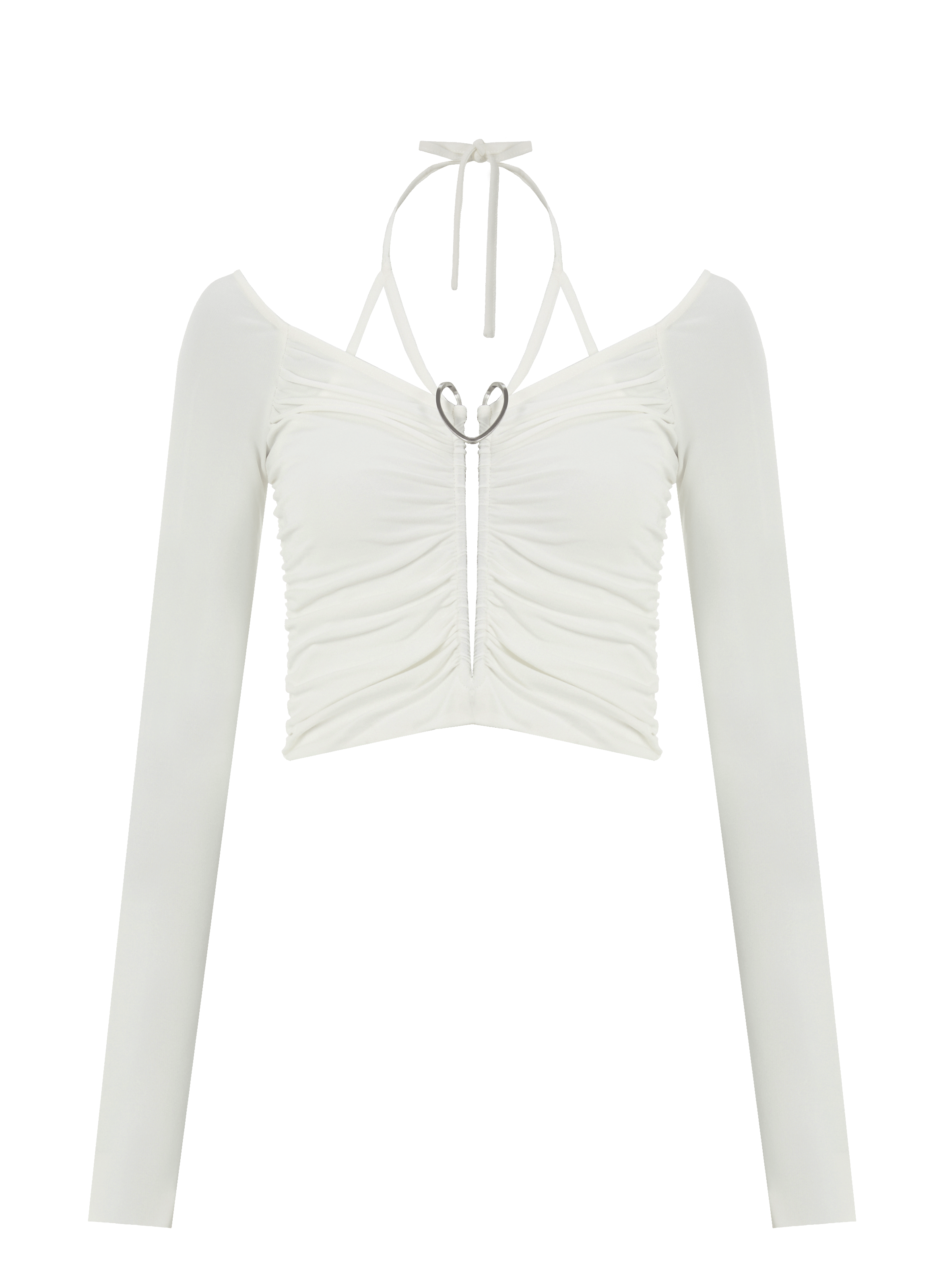 Top manches longues à fronces