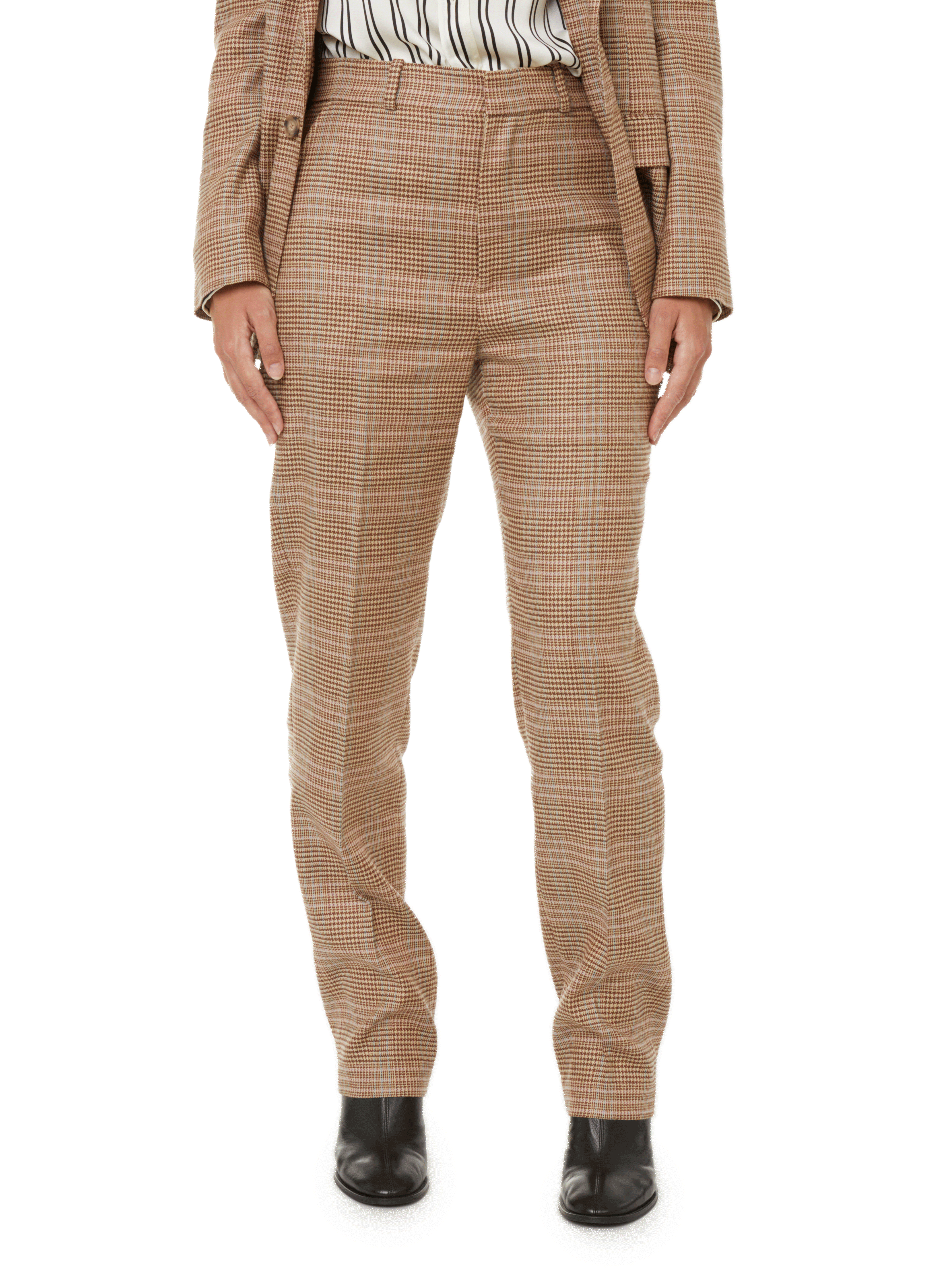 POLO RALPH LAUREN Linen and wool suit trousers  Brown