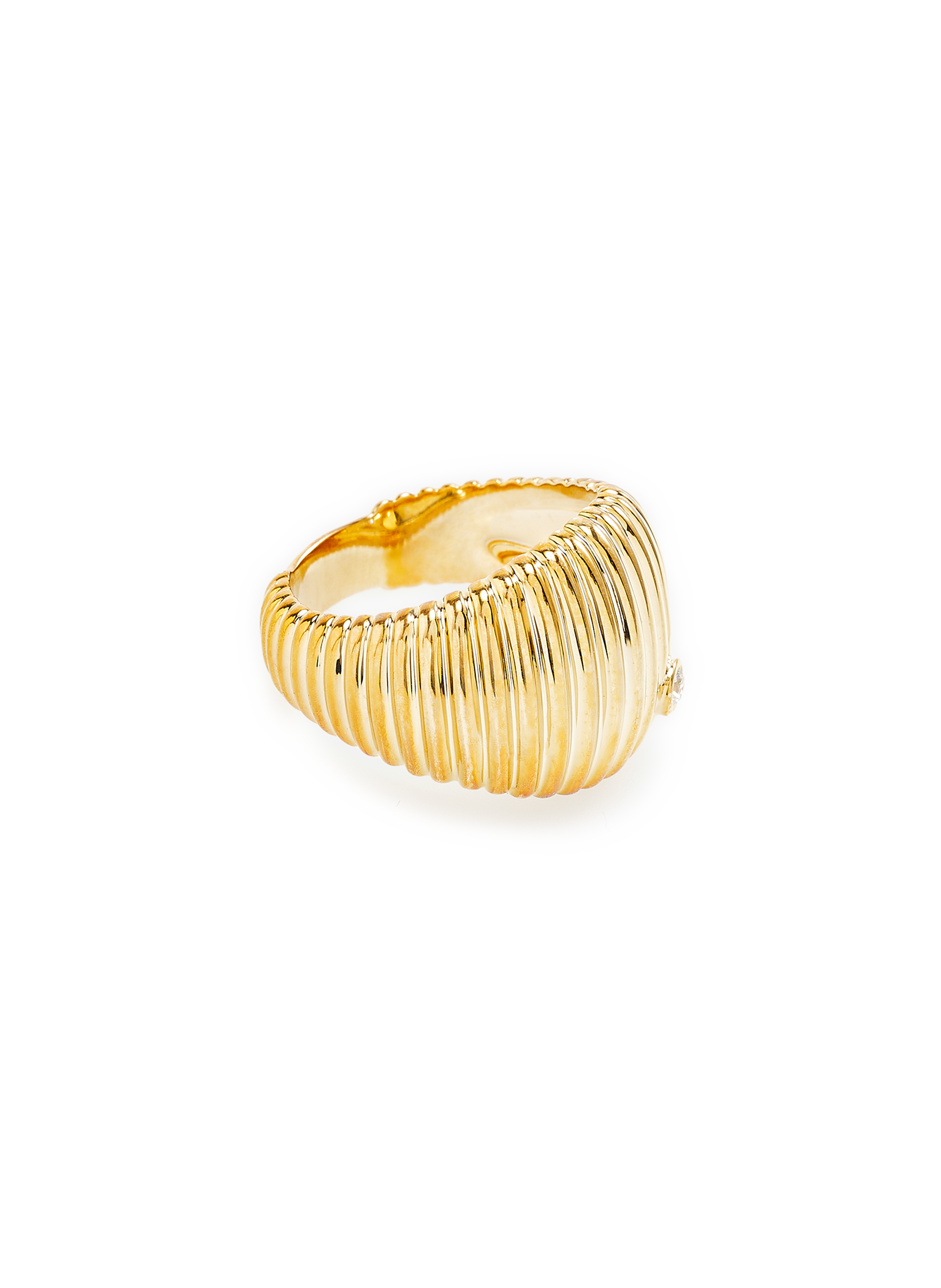 Berlingot signet ring  YVONNE LÉON Yellow