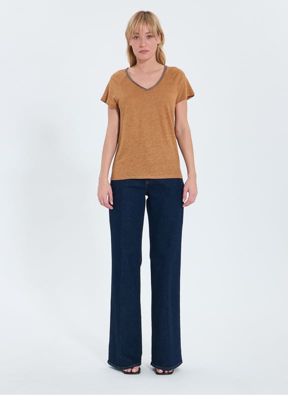 Top tabac cintré - tressie Orange by ZAPA ZAPA Top tabac cintré - tressie Orange