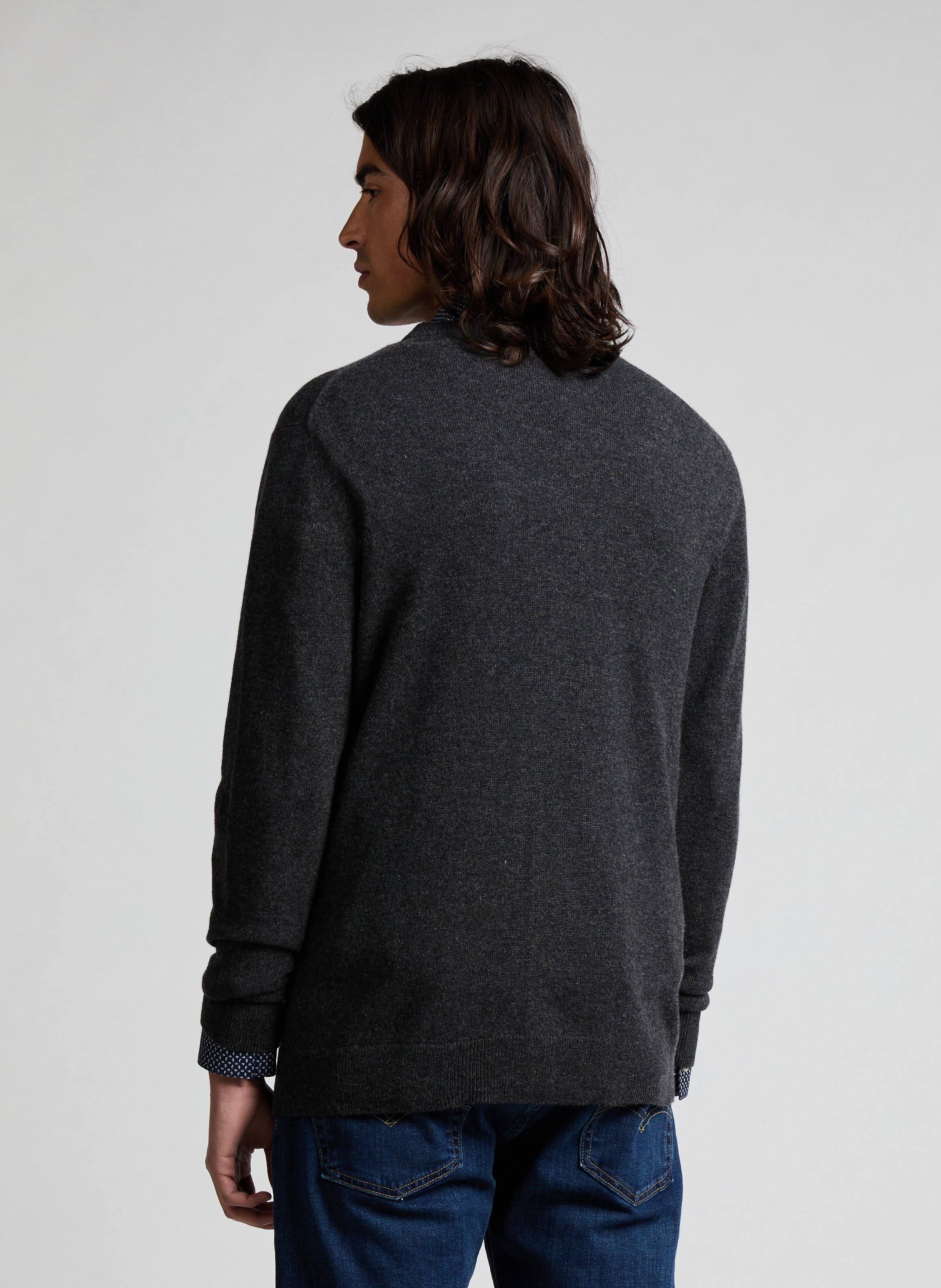 Cashmere cardigan AU PRINTEMPS PARIS Grey