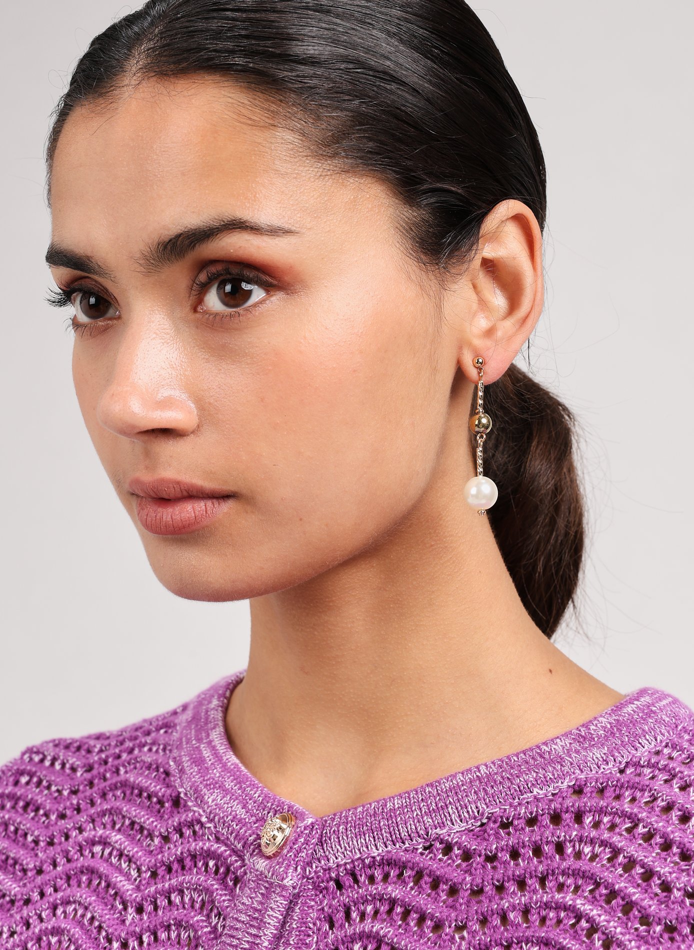 Boucles d'oreille  AU PRINTEMPS PARIS Doré