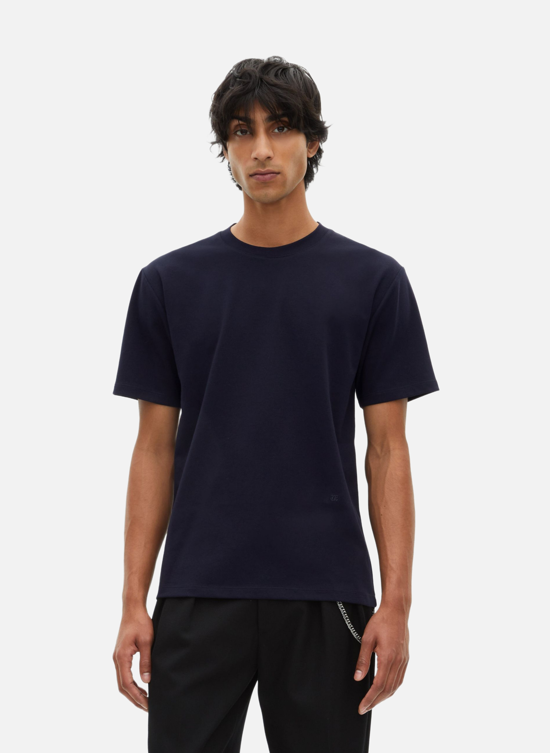 T-shirt mixte droit uni THE KOOPLES Bleu
