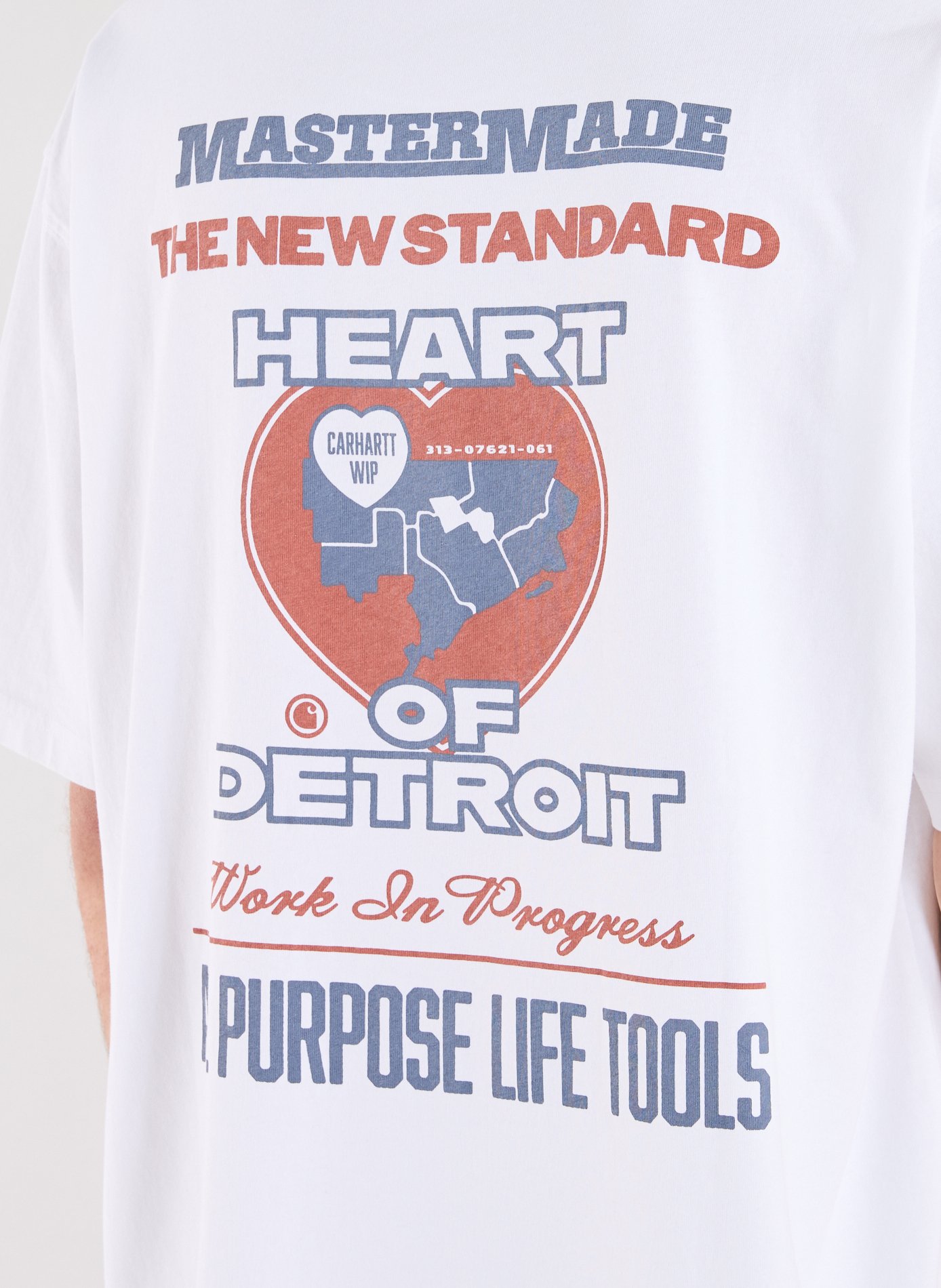 Oversized printed cotton T-shirt CARHARTT WIP White