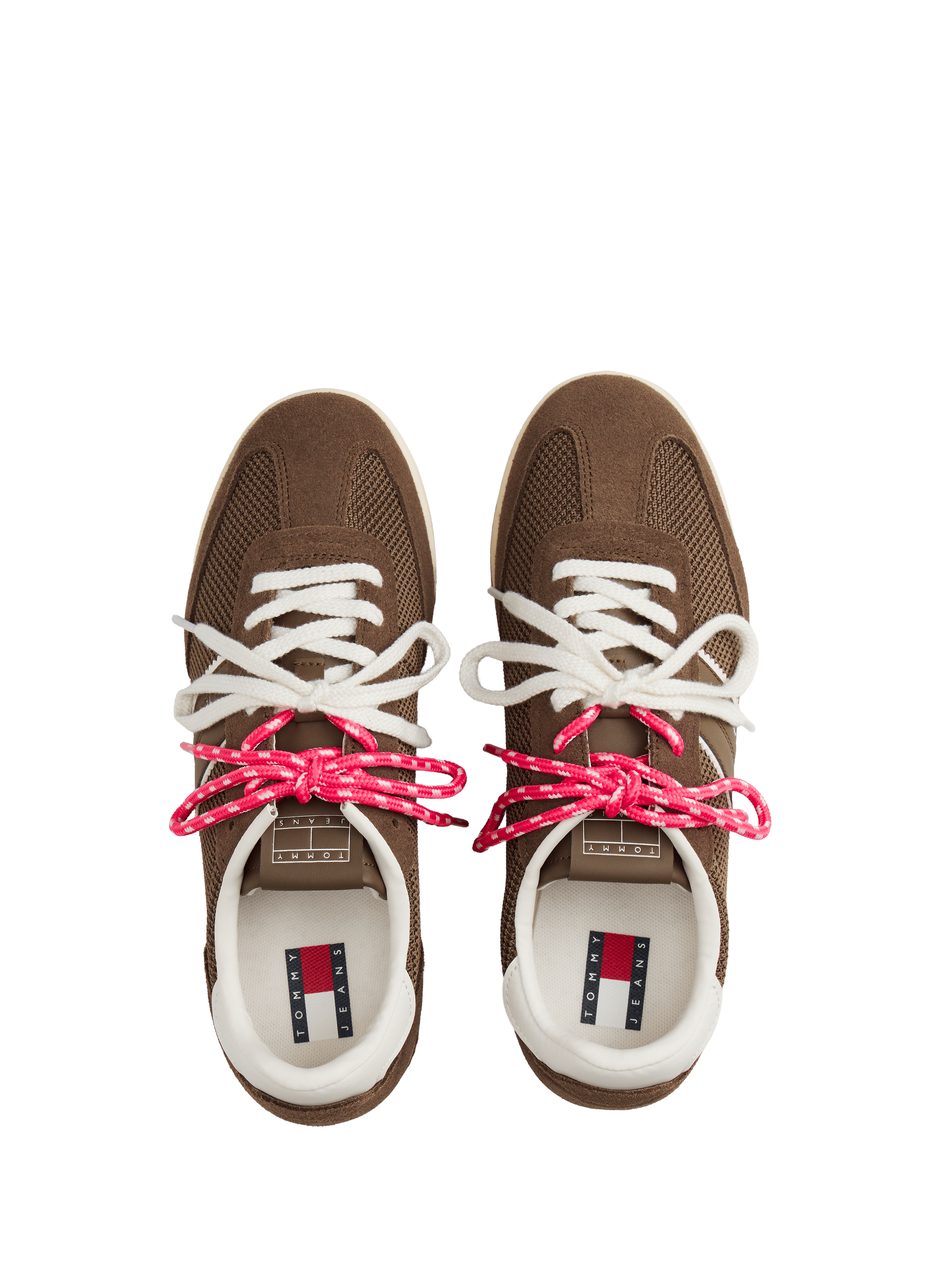 Baskets bi-matière crantées TOMMY HILFIGER Rose