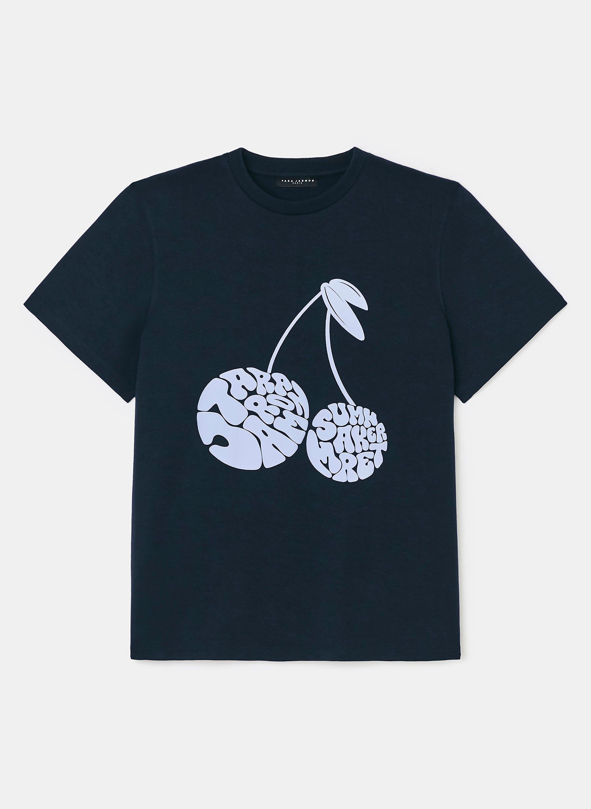 T-shirt tara cherry TARA JARMON Bleu