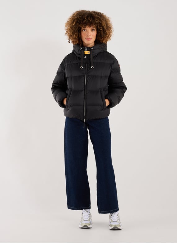 Doudoune Tilly à capuche matelassée | Noir by PARAJUMPERS Doudoune Tilly à capuche matelassée Noir