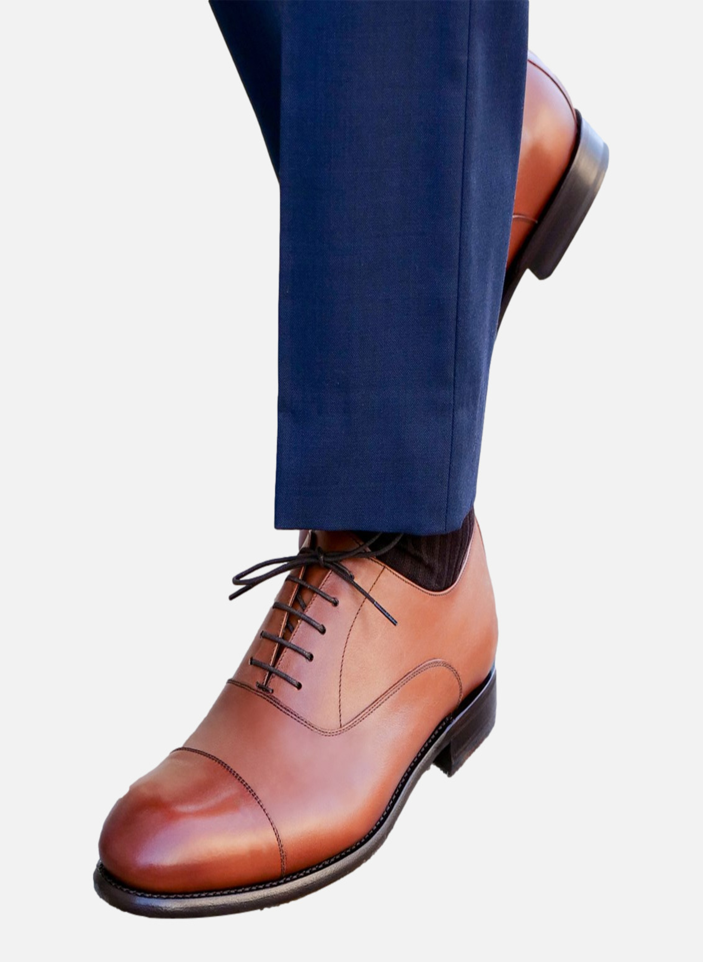 Richelieu cuir oxford FINSBURY Marron