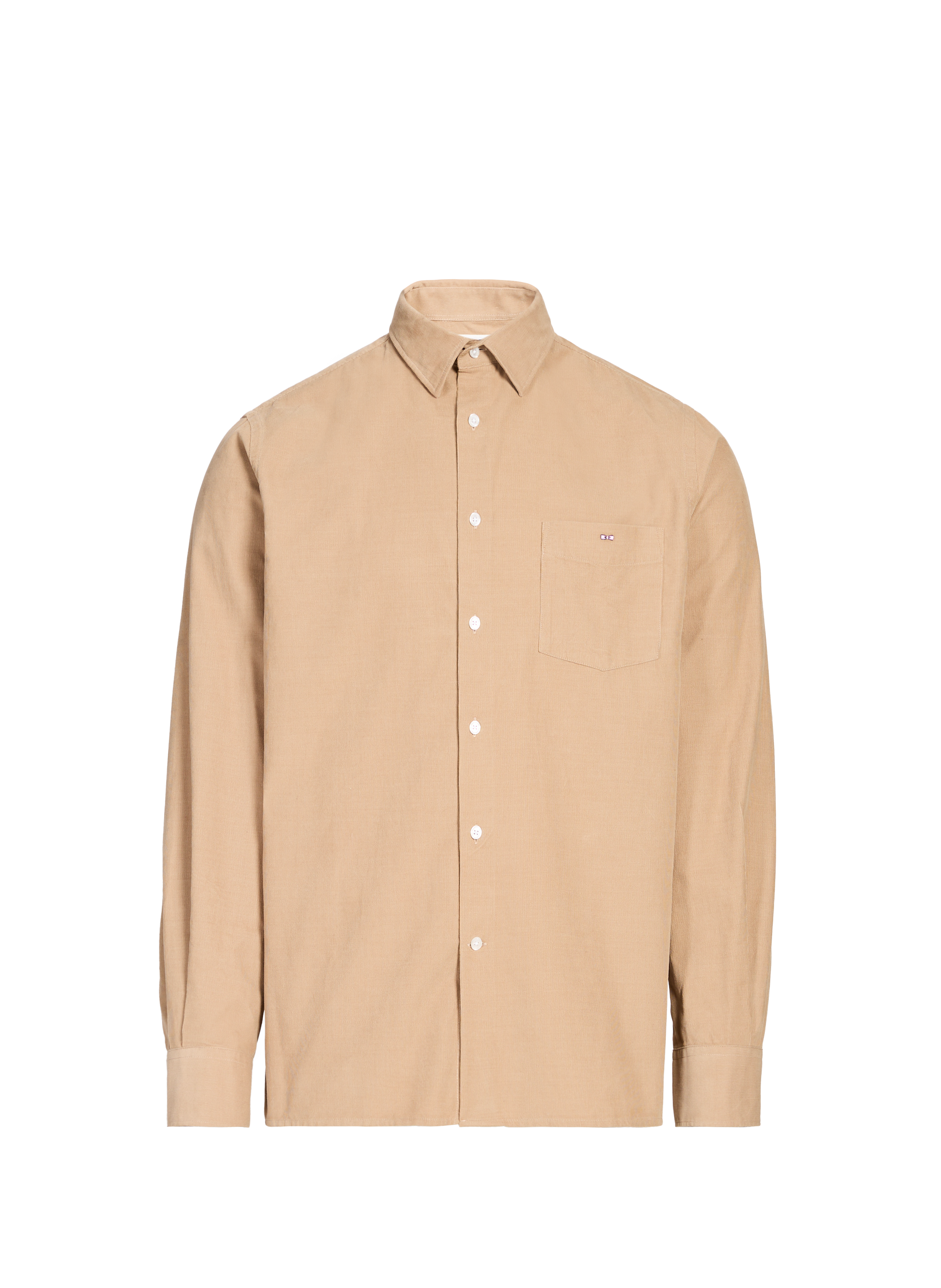 EDEN PARK Chemise col classique en coton Beige