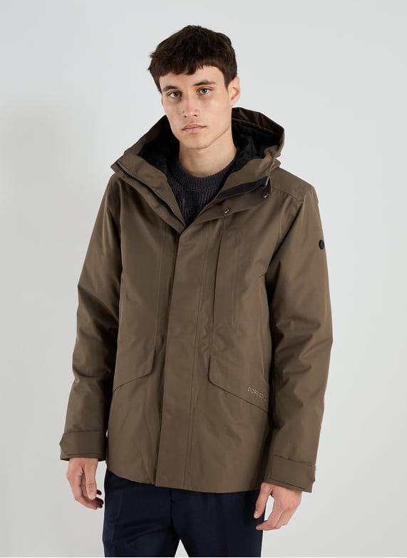 Waterproof and windproof Adam jacket | Brown by DIDRIKSONS Waterproof and windproof Adam jacket Brown