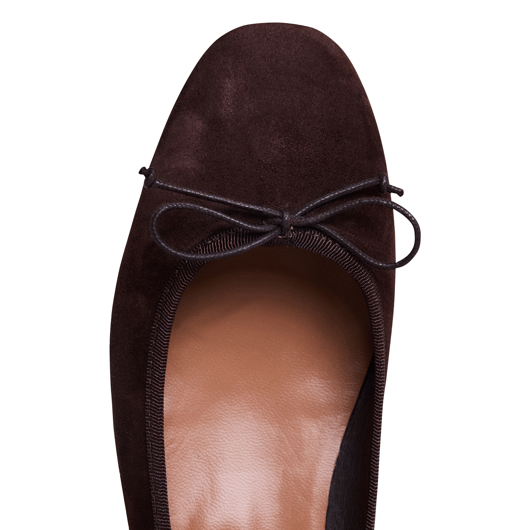 Ballerines en cuir velours dadou JONAK Marron