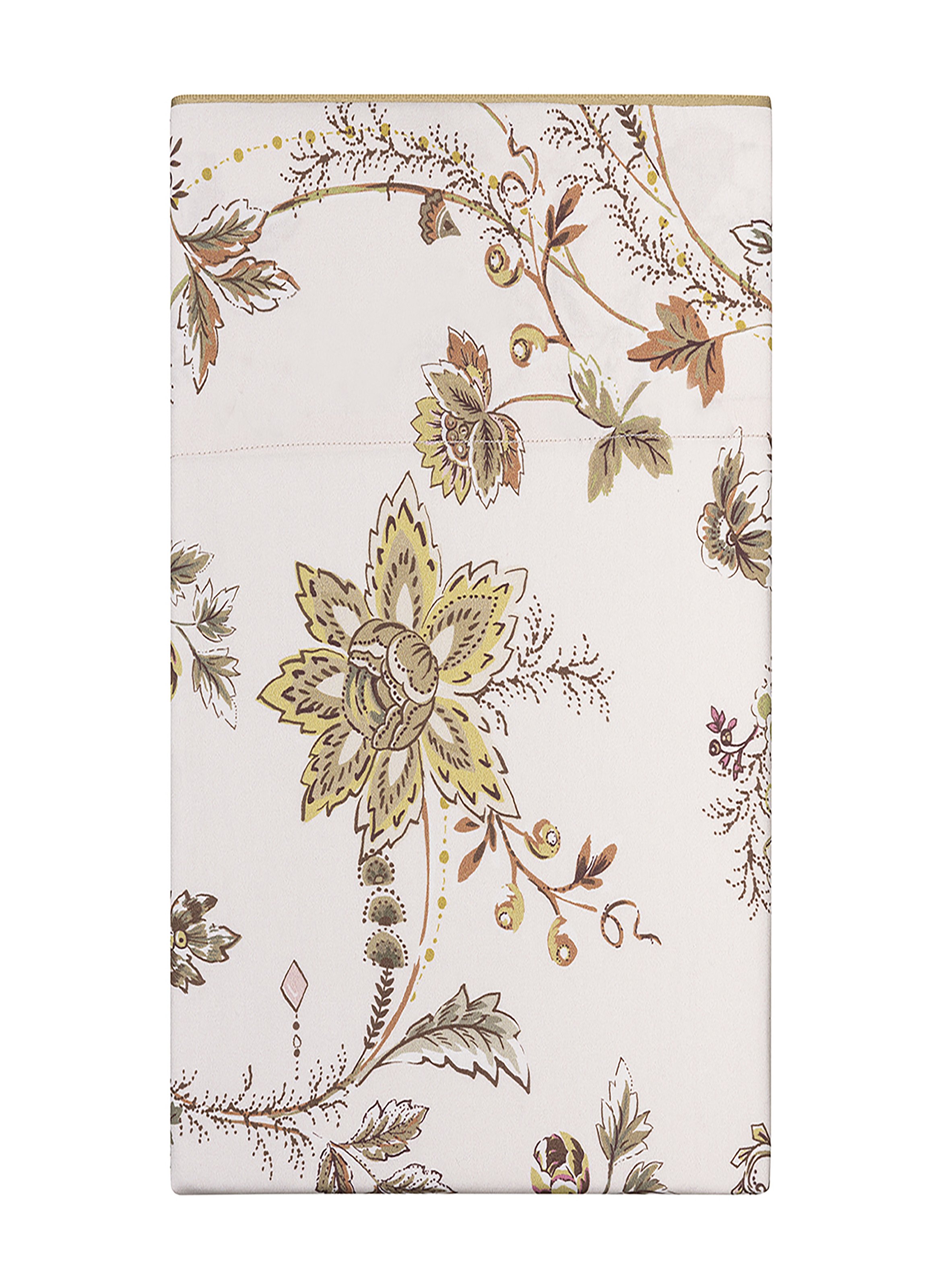 Drap plat imprimé en satin de coton bio, maussane ALEXANDRE TURPAULT Rose