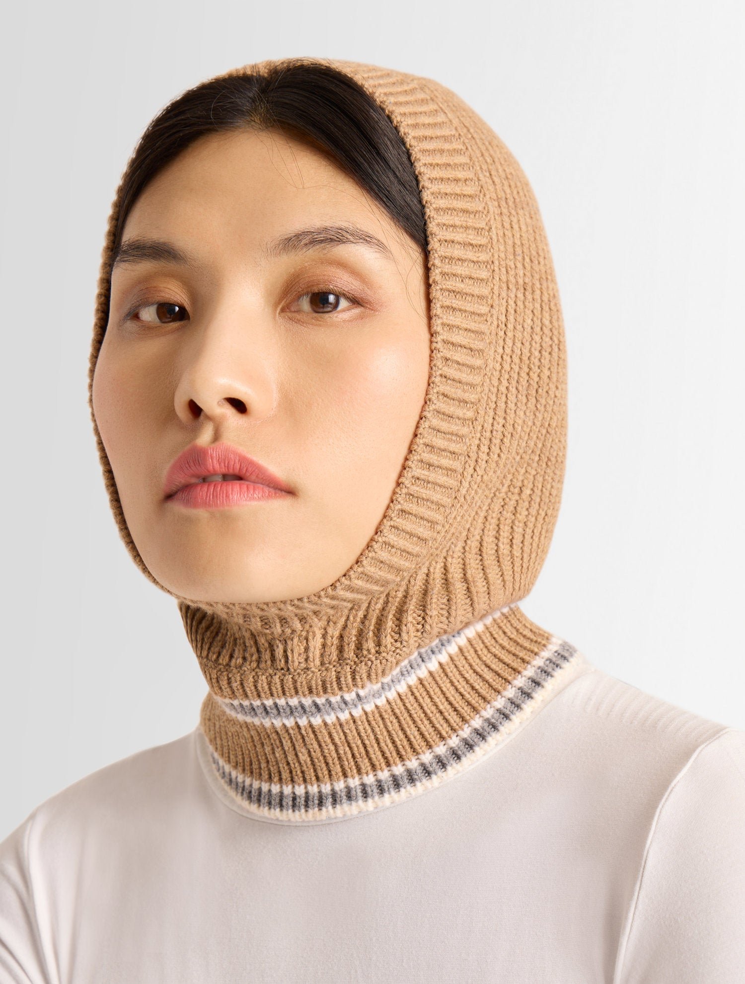 Cagoule wool coupe regular FUSALP Beige