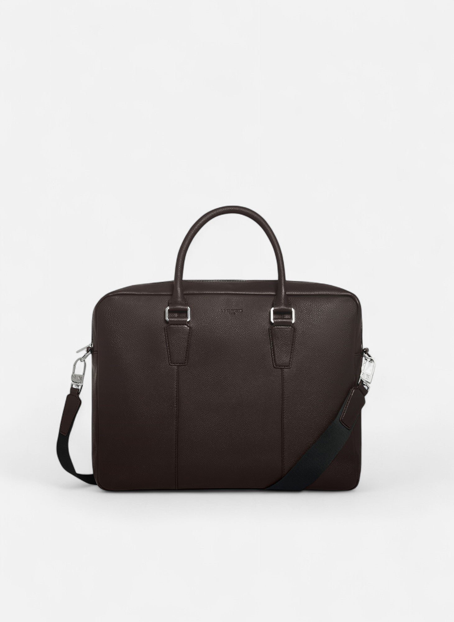 Porte documents 15" marceau en cuir grainé moyen modèle LE TANNEUR Marron