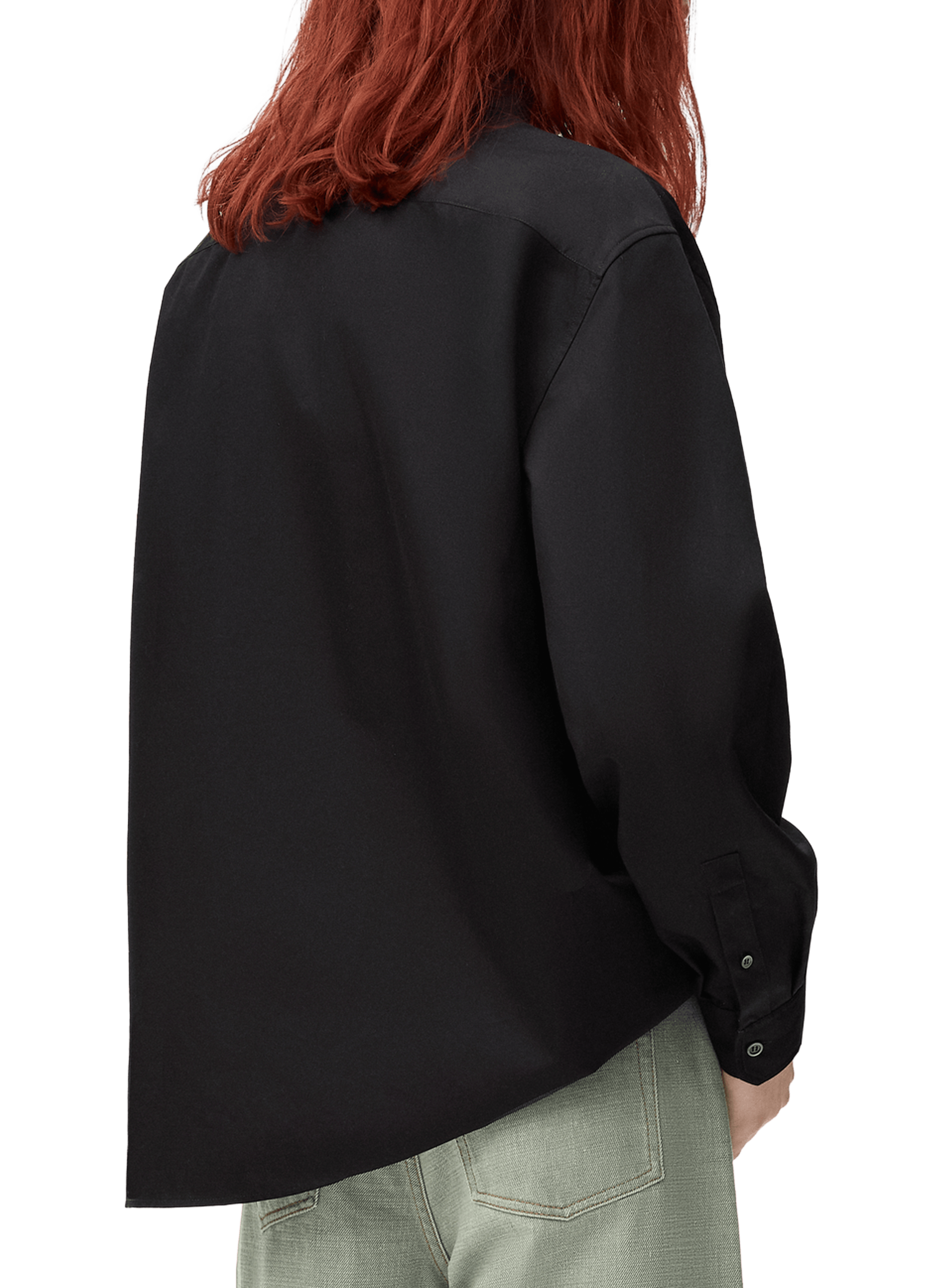 Anagram jacquard shirt in cotton twill LOEWE Black