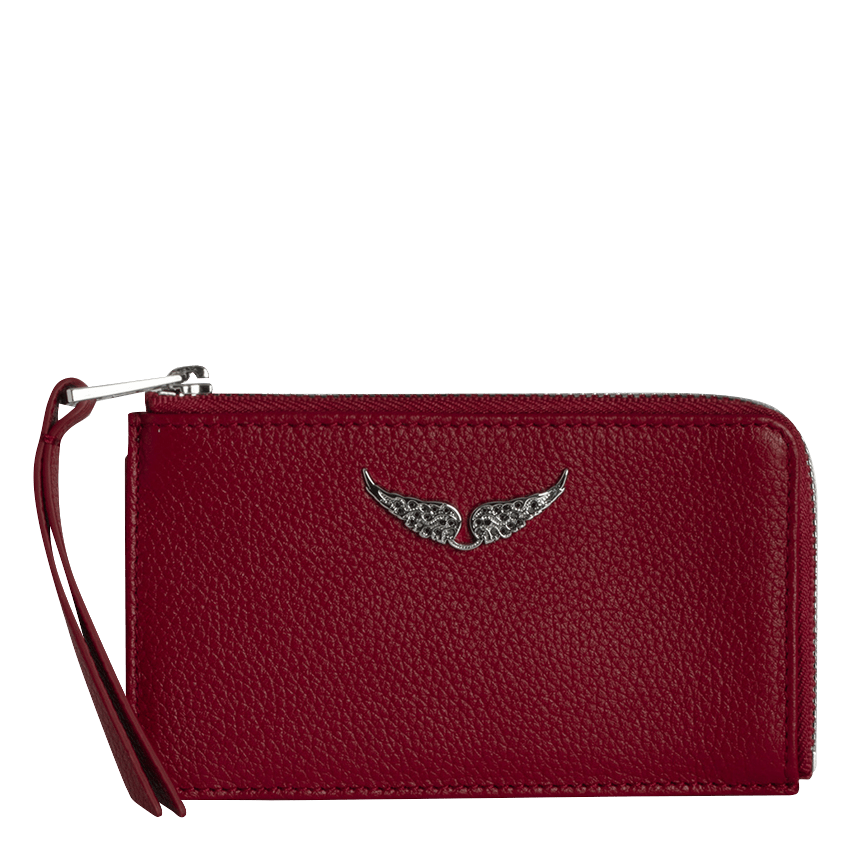 Porte-cartes en cuir zv card ZADIG&VOLTAIRE Rose