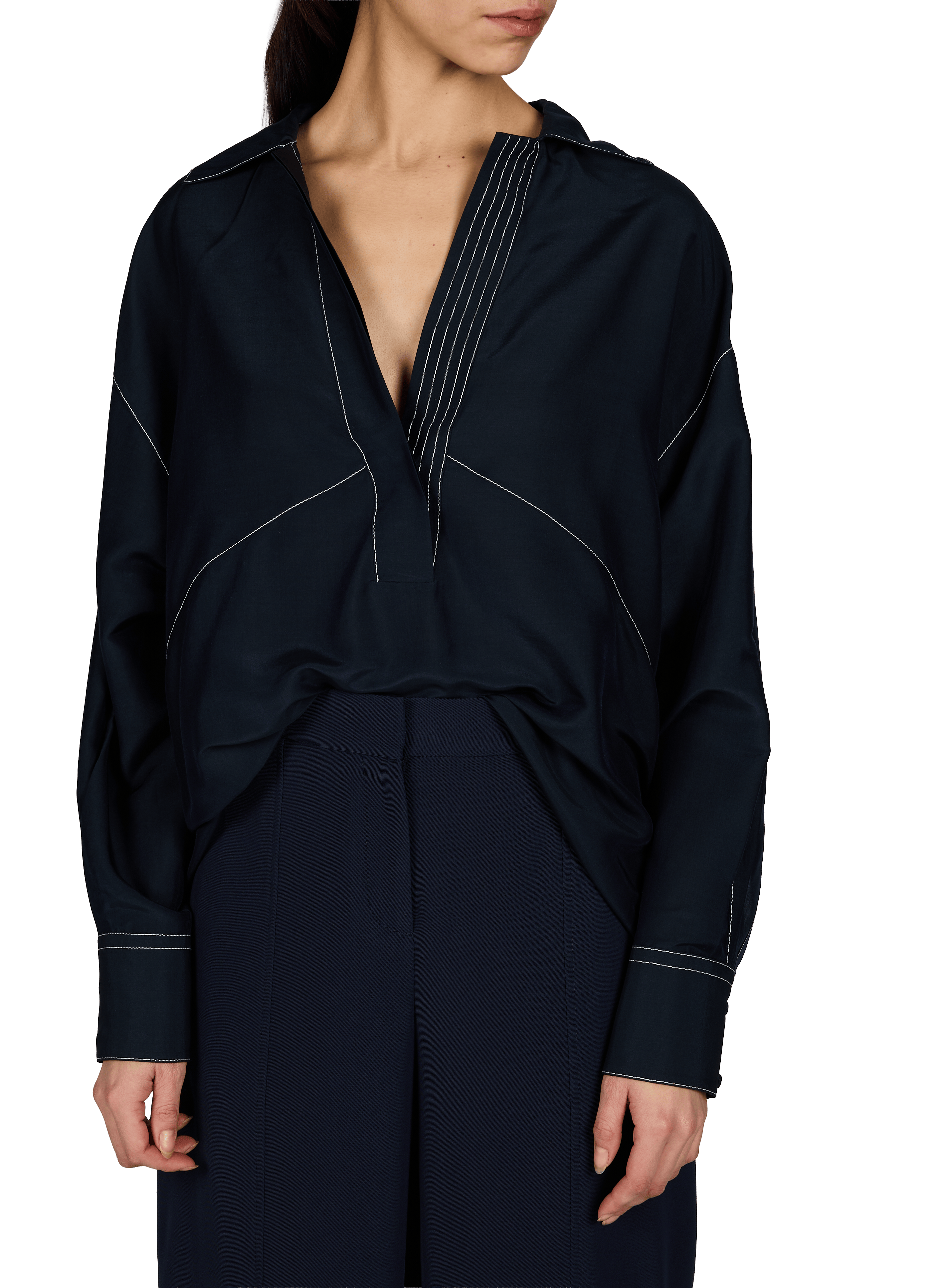 Solid oversized shirt BOSS Blue