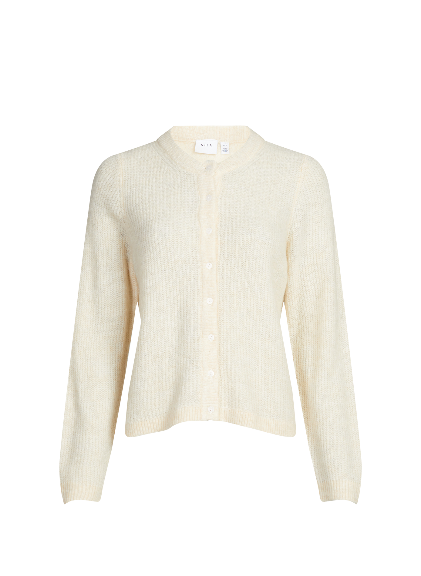 Cardigan Vilory côtelé à col rond VILORY O- Sandshell