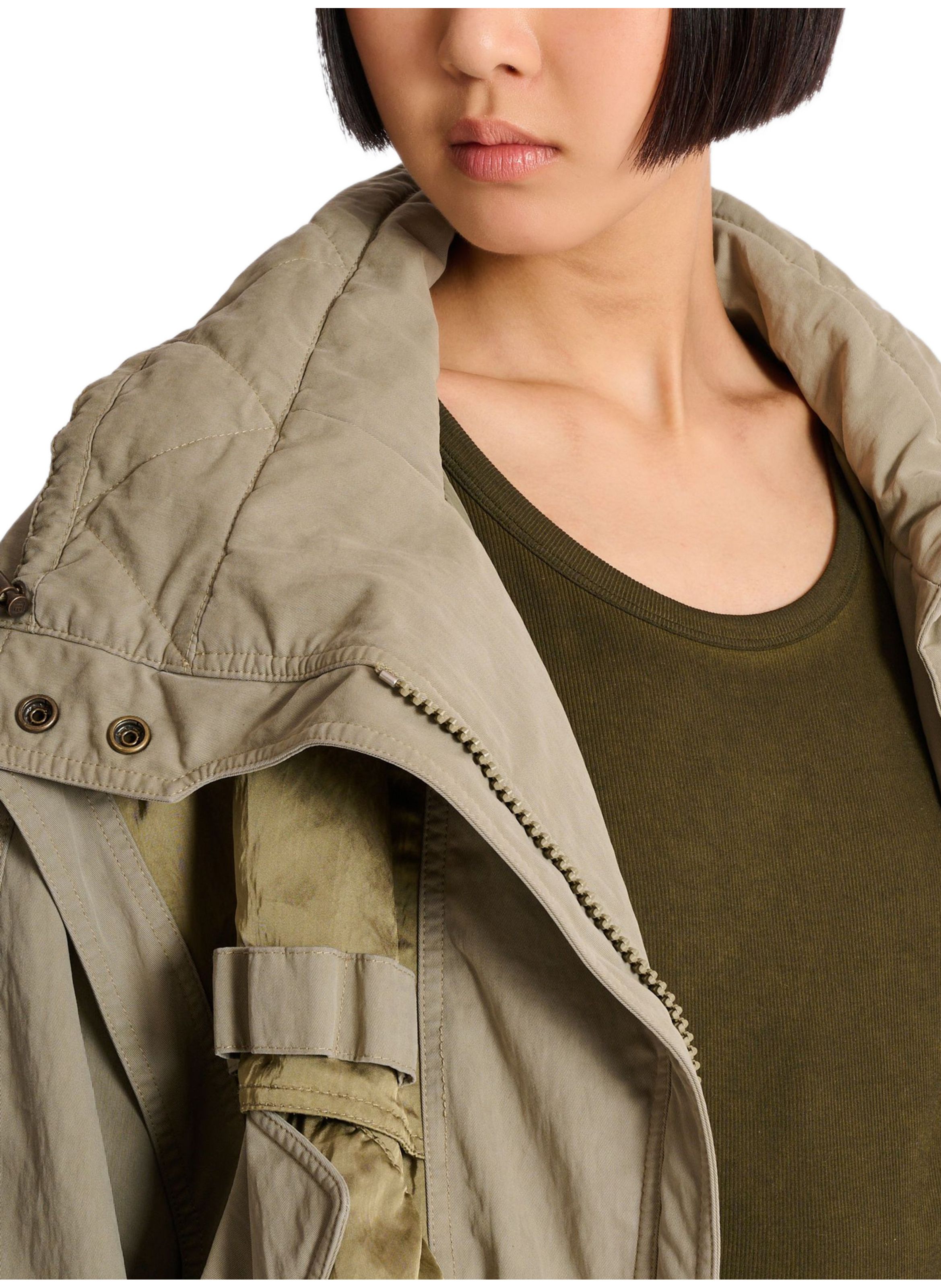 Bomber en coton et sergé BALMAIN Vert