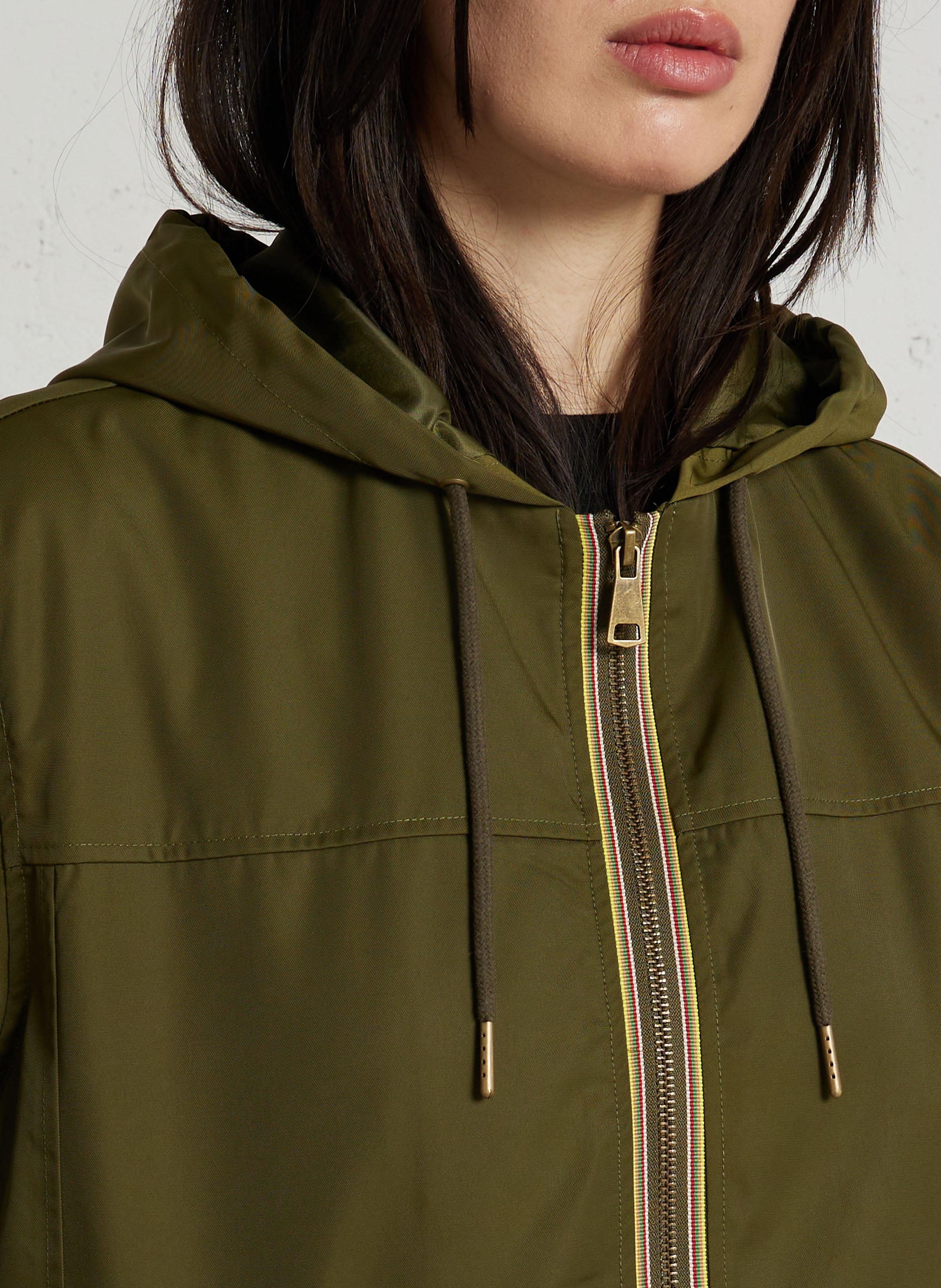 Parka droite col rond à capuche farah MAISON 123 Kaki