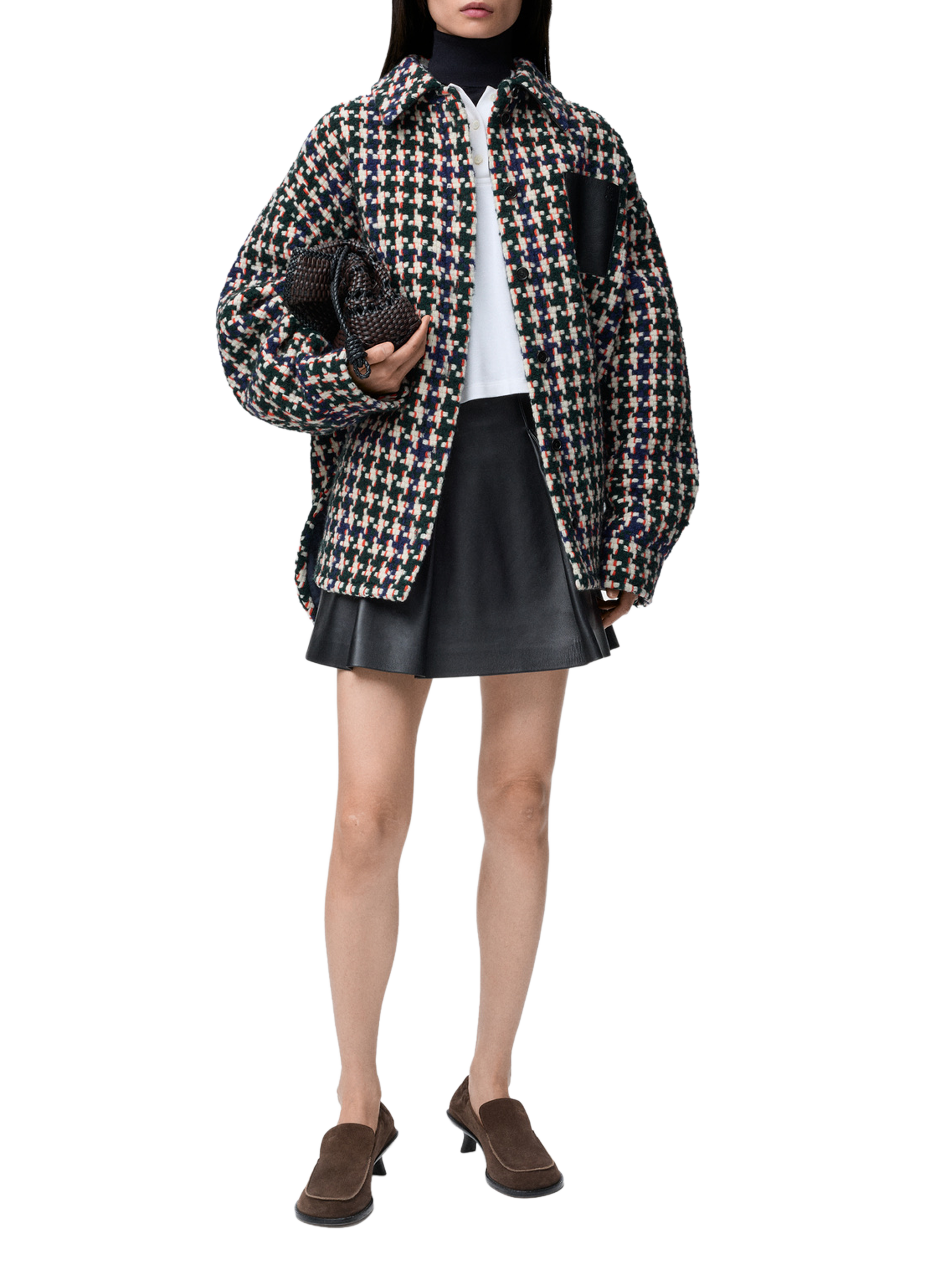 Surchemise à motifs en laine mélangée LOEWE Multicolore