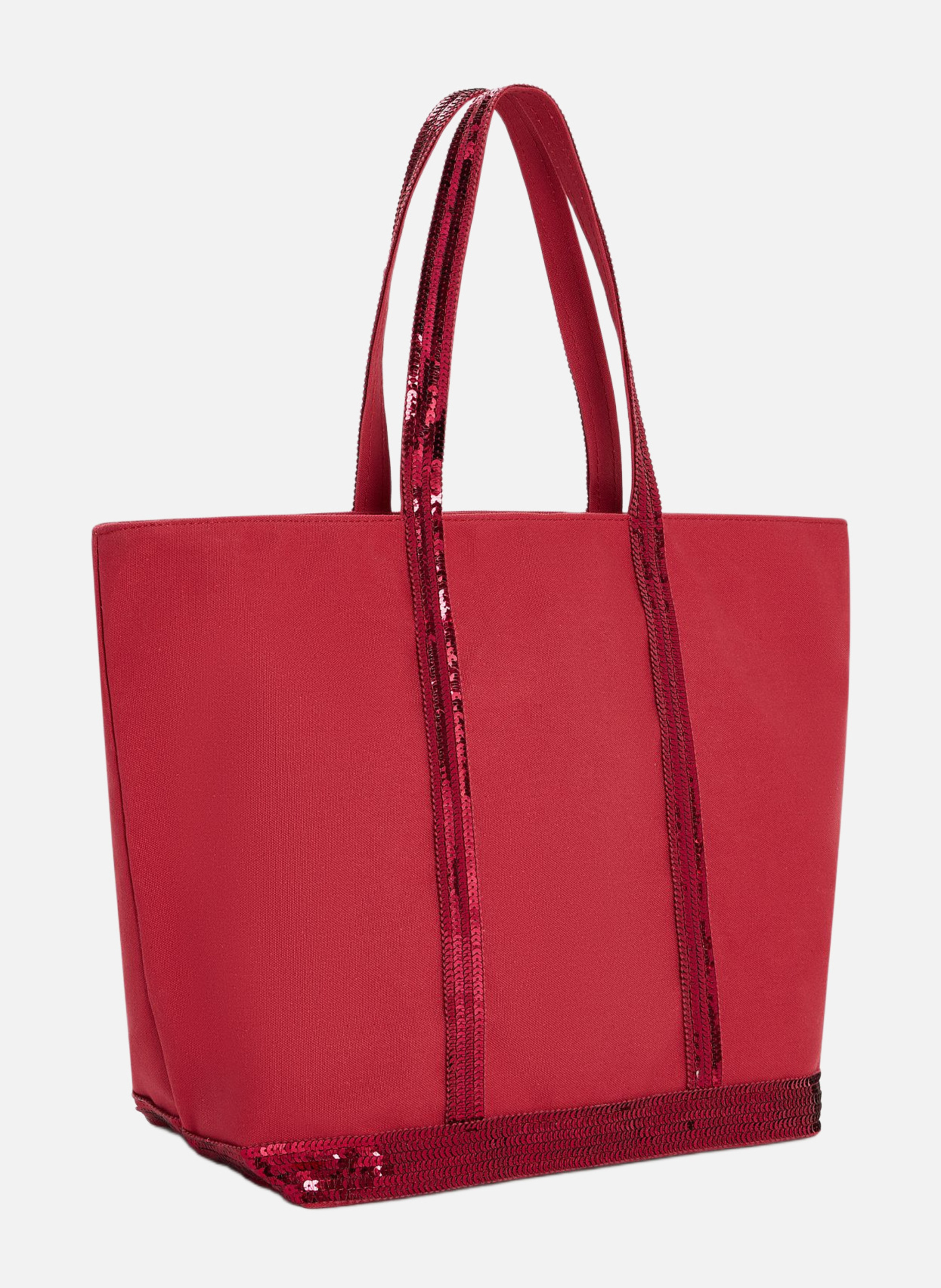 Cabas l zippé en toile VANESSA BRUNO Rose