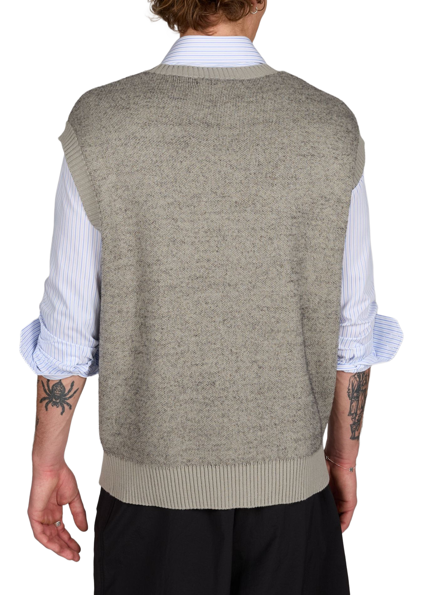 Oversized round neck cotton sweater DAILY PAPER Grey