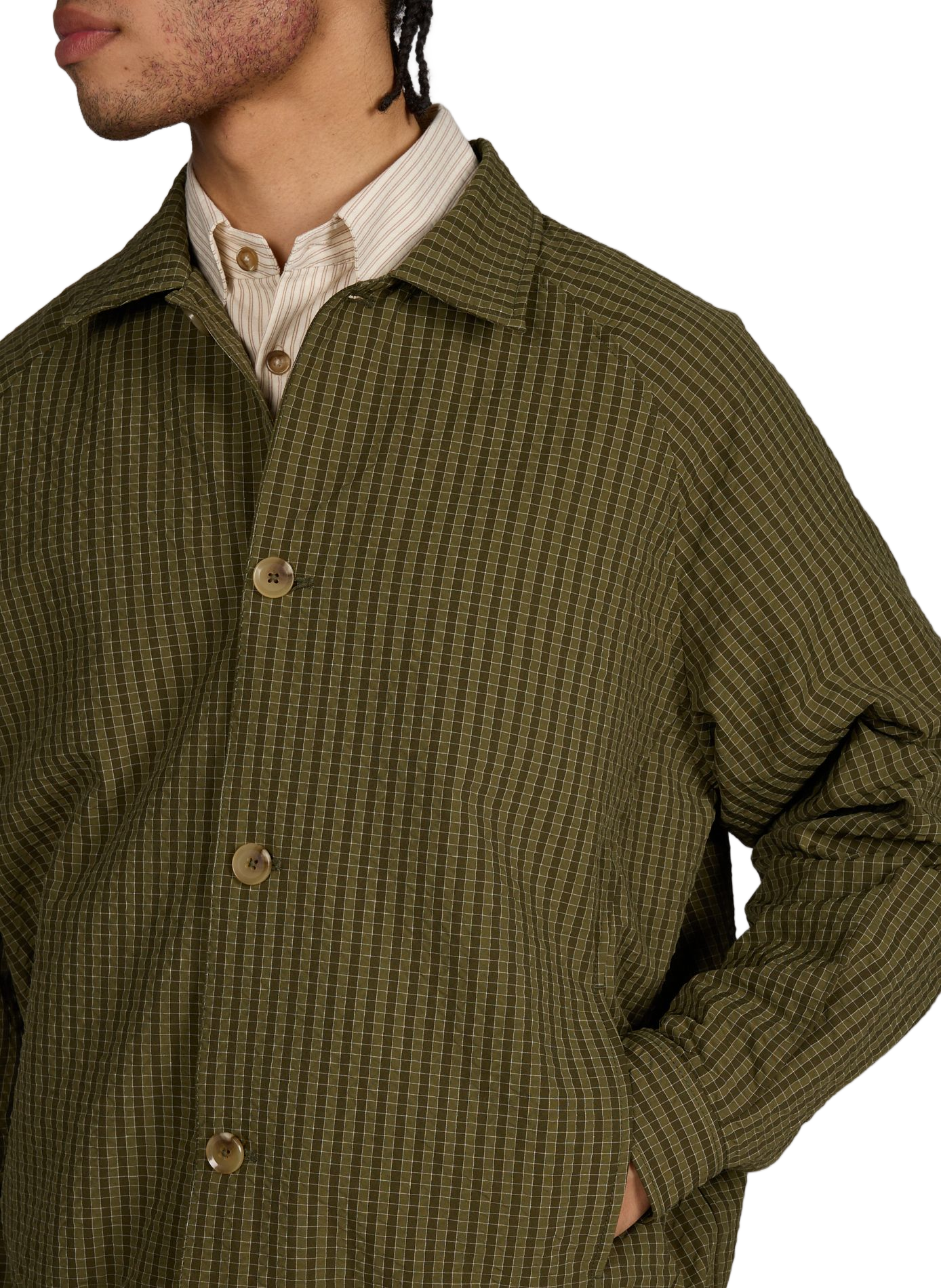 Camisa de cuadros recta MERELY MADE Verde