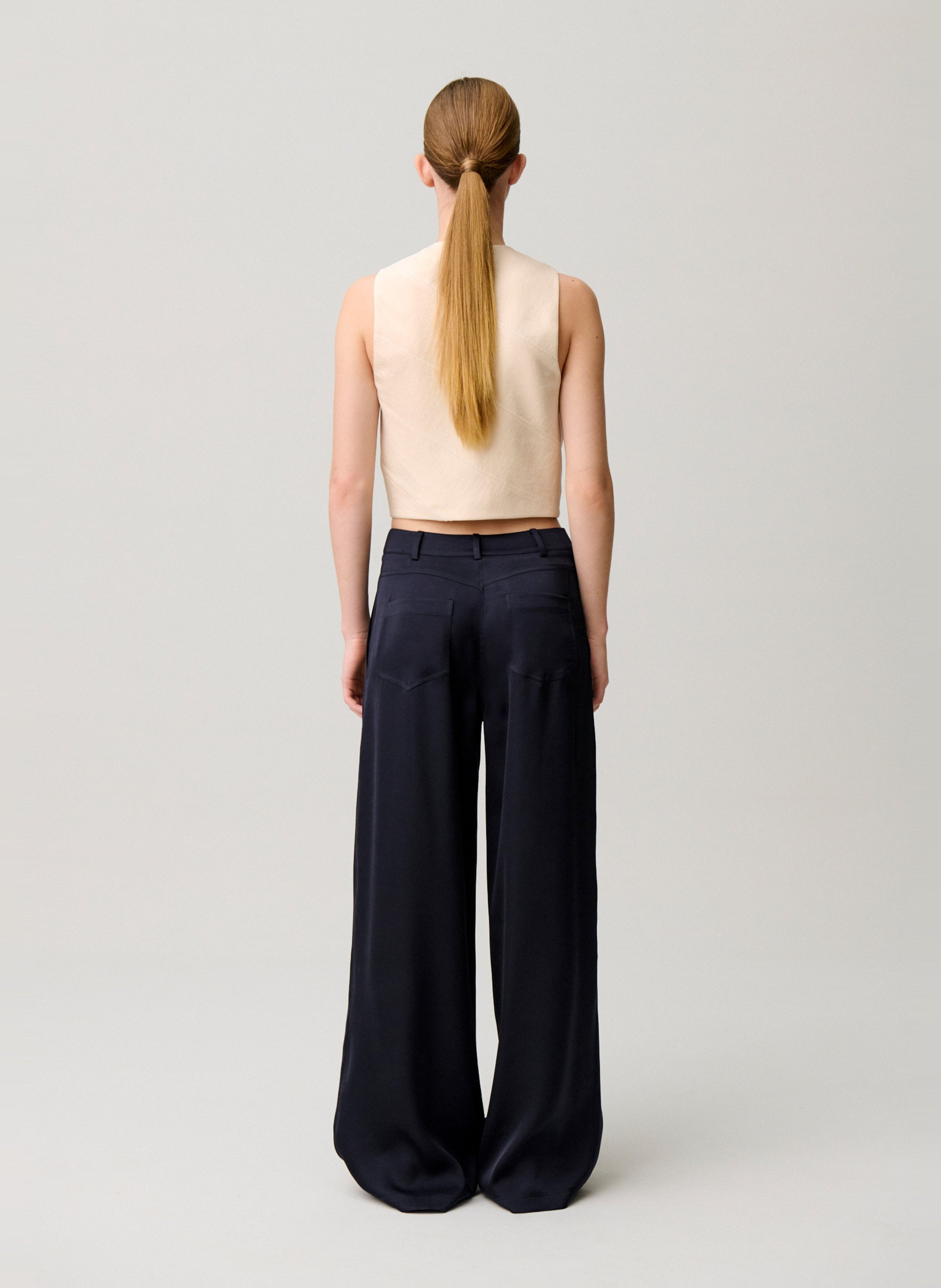 Pantalon large CLAUDIE PIERLOT Bleu